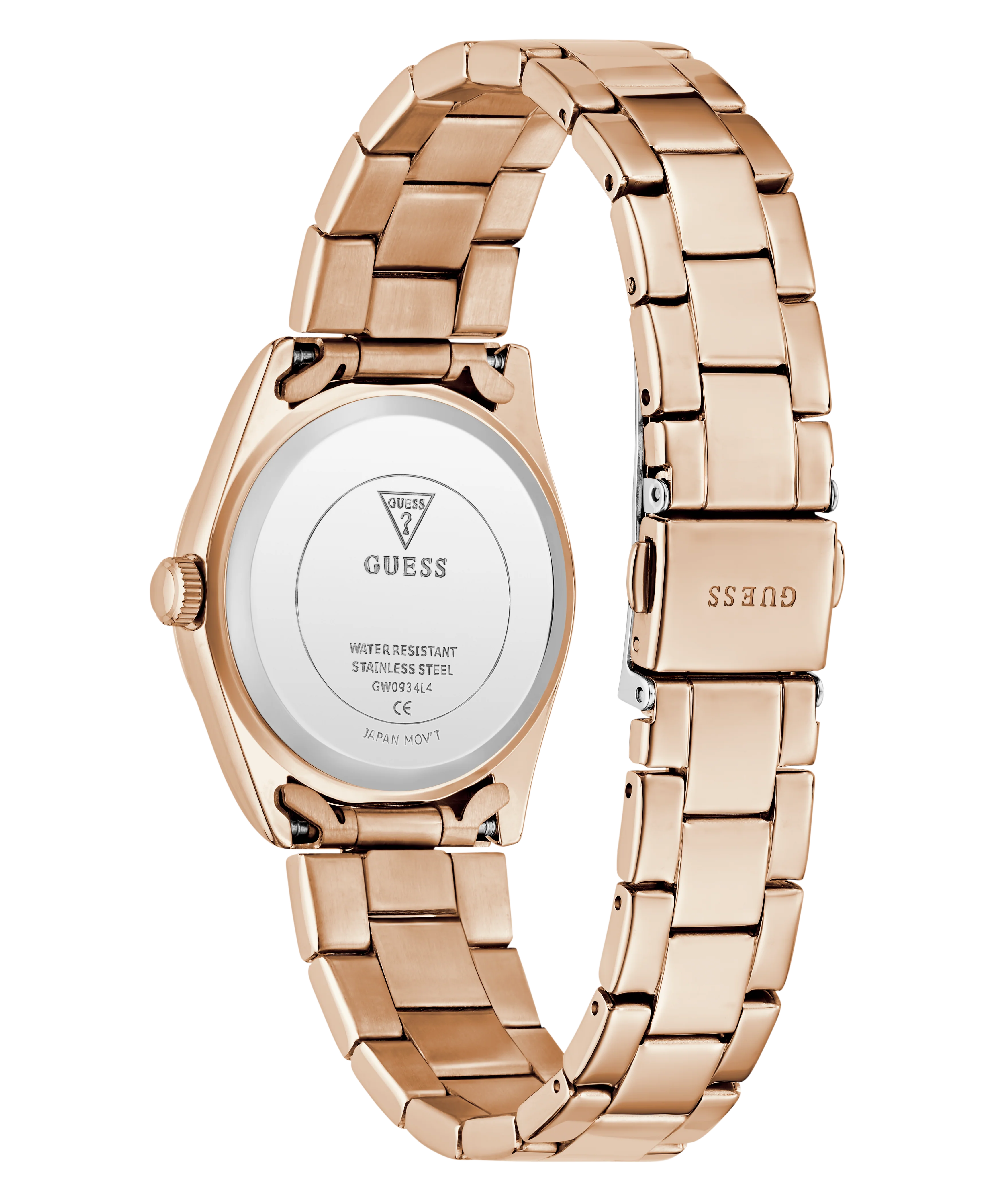 GUESS Ladies Rose Gold Tone Date Watch - Image 7