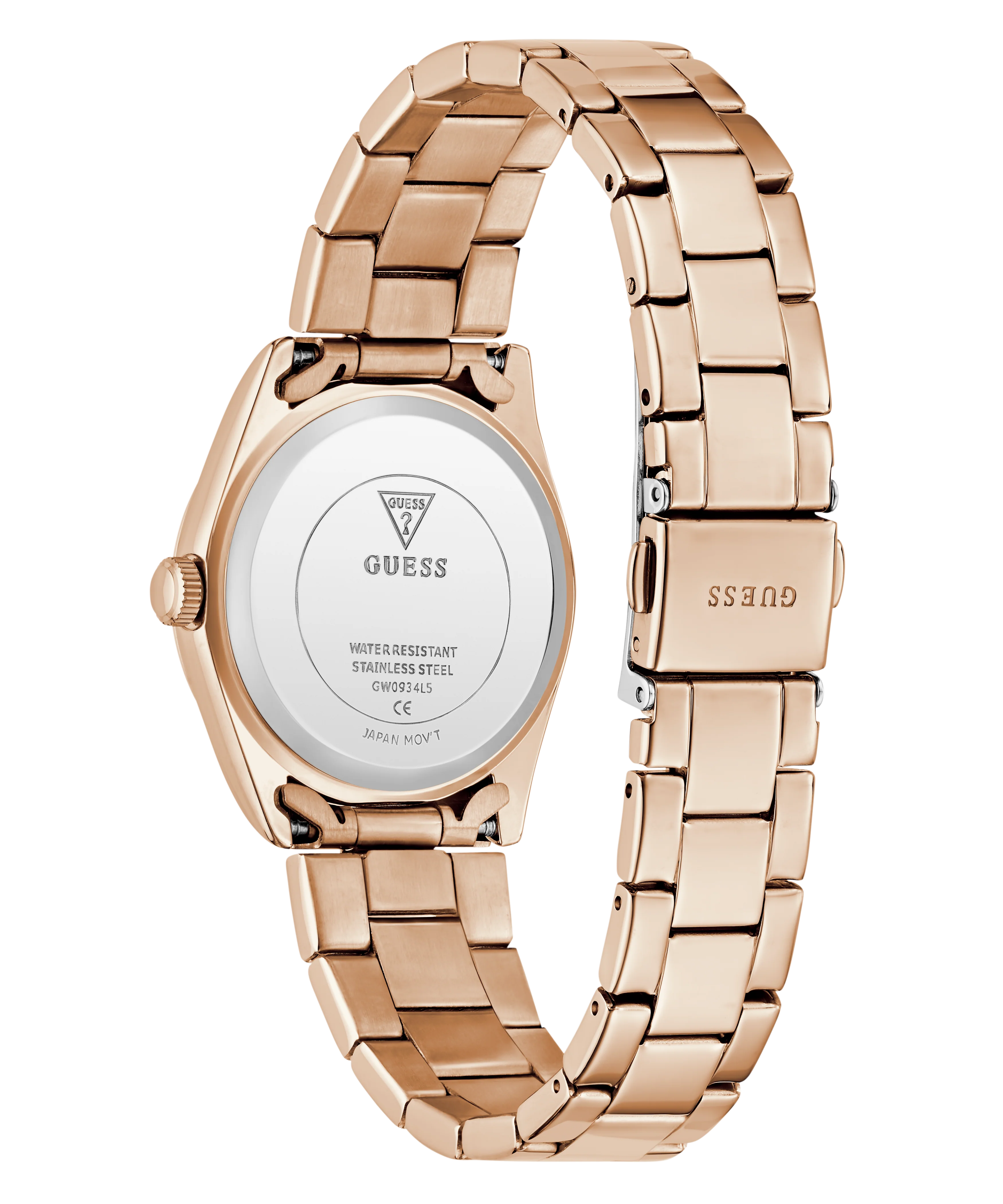 GUESS Ladies Rose Gold Tone Date Watch - Image 7