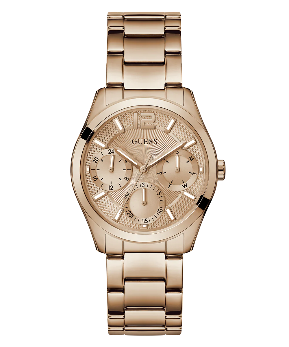 GUESS Ladies Rose Gold Tone Multi-function Watch - Image 4