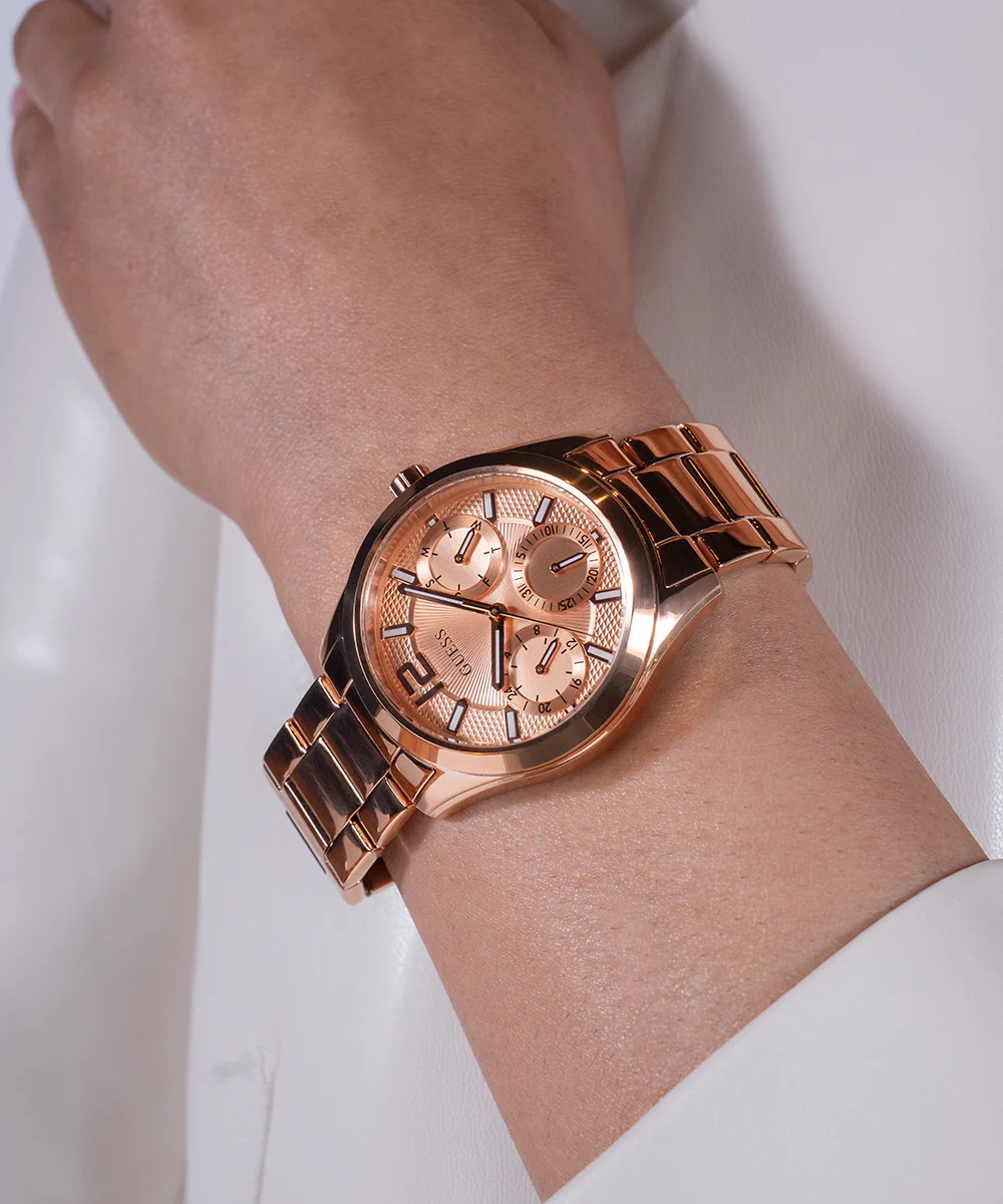 GUESS Ladies Rose Gold Tone Multi-function Watch - Image 5
