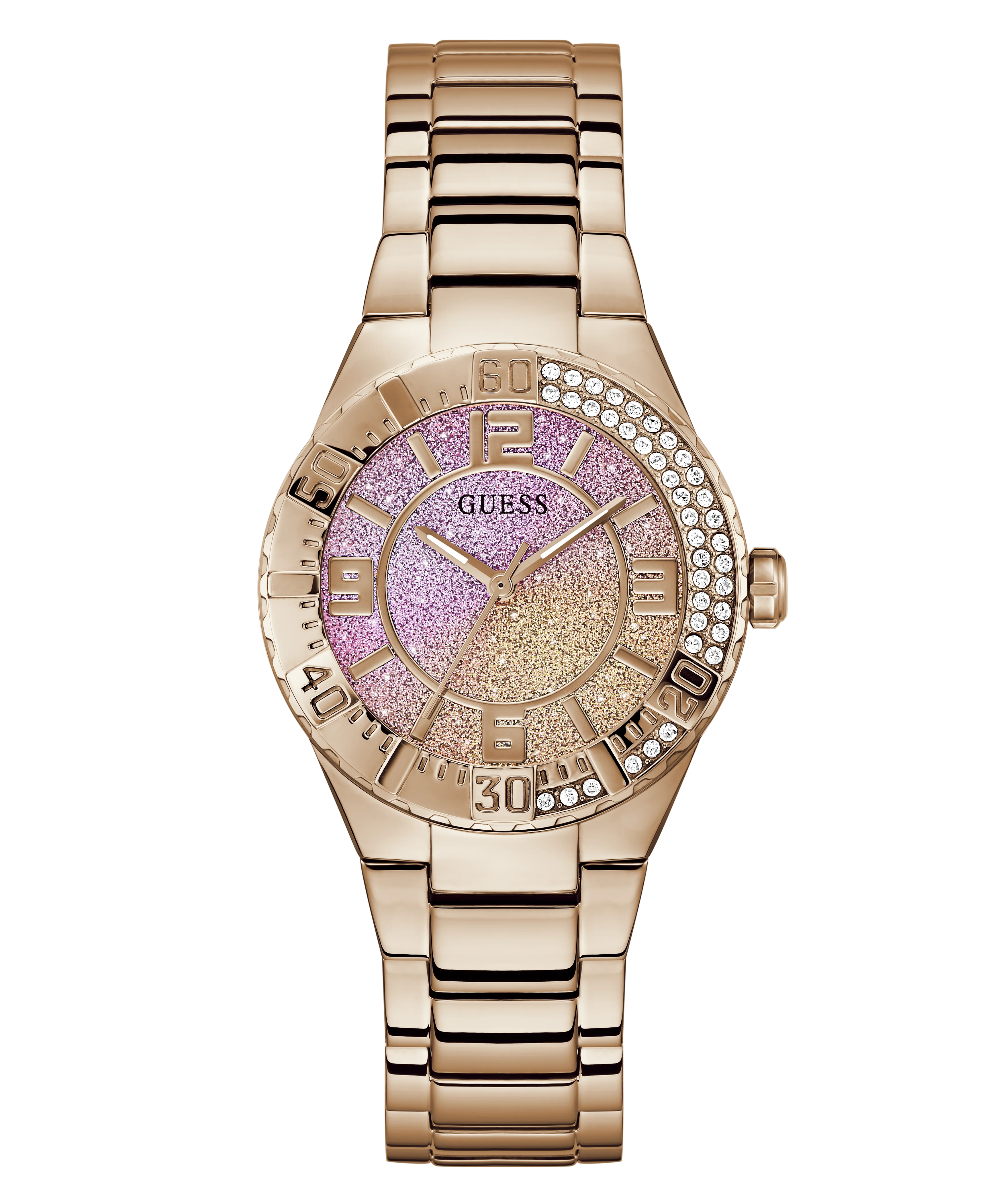GUESS Ladies Rose Gold Tone Multi-function Watch - Image 4