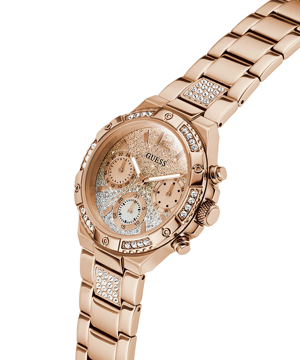 GUESS Ladies Rose Gold Tone Multi-function Watch - Image 2