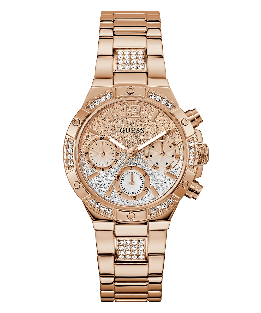 GUESS Ladies Rose Gold Tone Multi-function Watch - Image 4