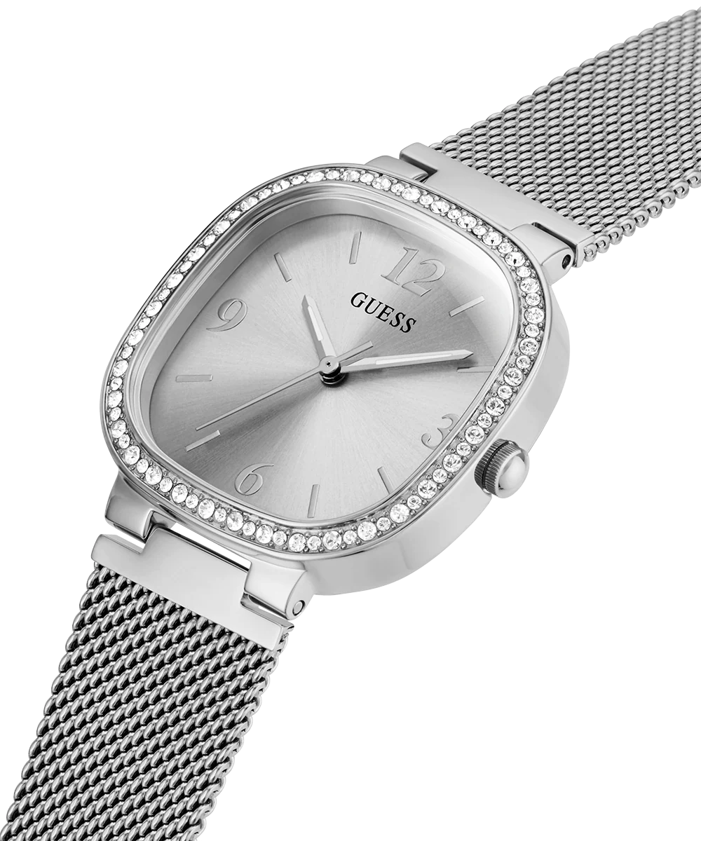 GUESS Ladies Silver Tone Analog Watch - Image 2