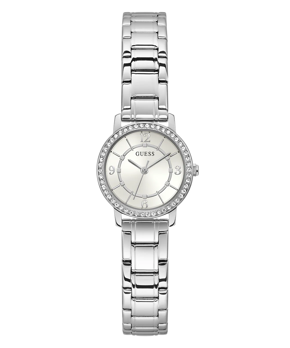 GUESS Ladies Silver Tone Analog Watch - Image 4