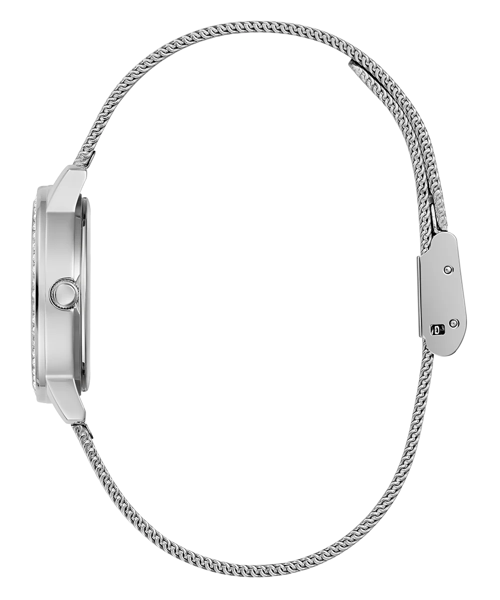 GUESS Ladies Silver Tone Analog Watch - Image 4