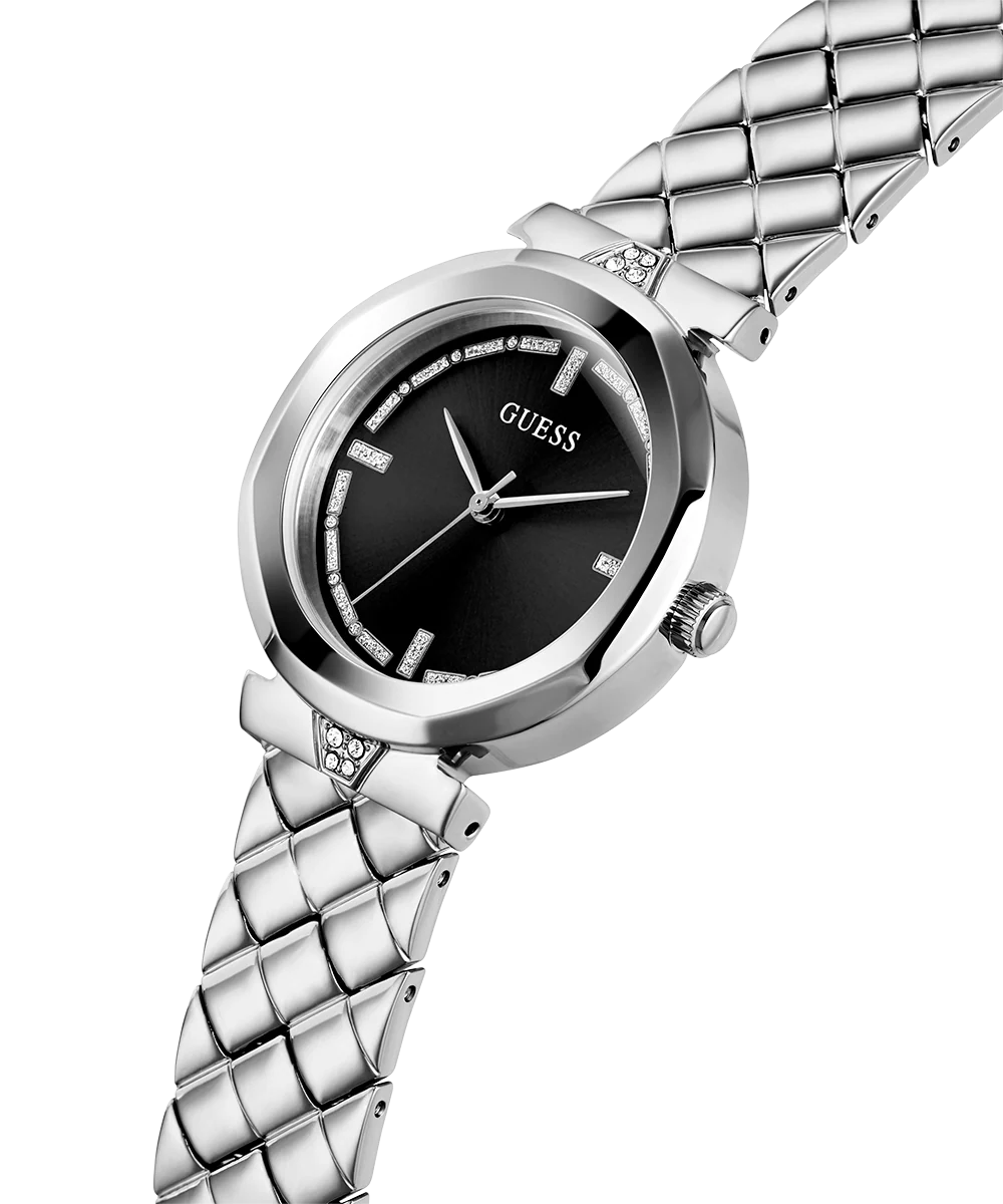 GUESS Ladies Silver Tone Analog Watch - Image 2