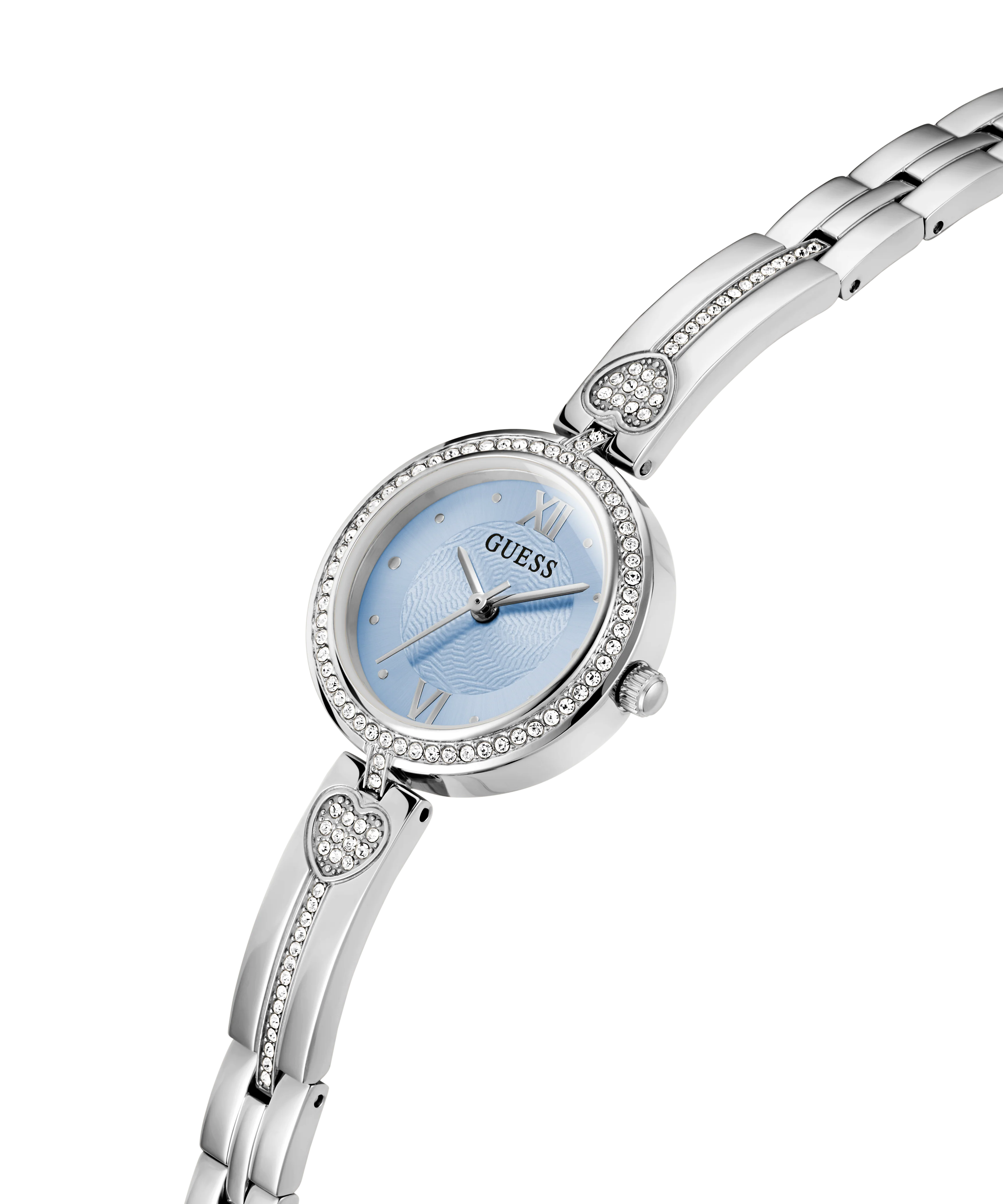 GUESS Ladies Silver Tone Analog Watch - Image 2