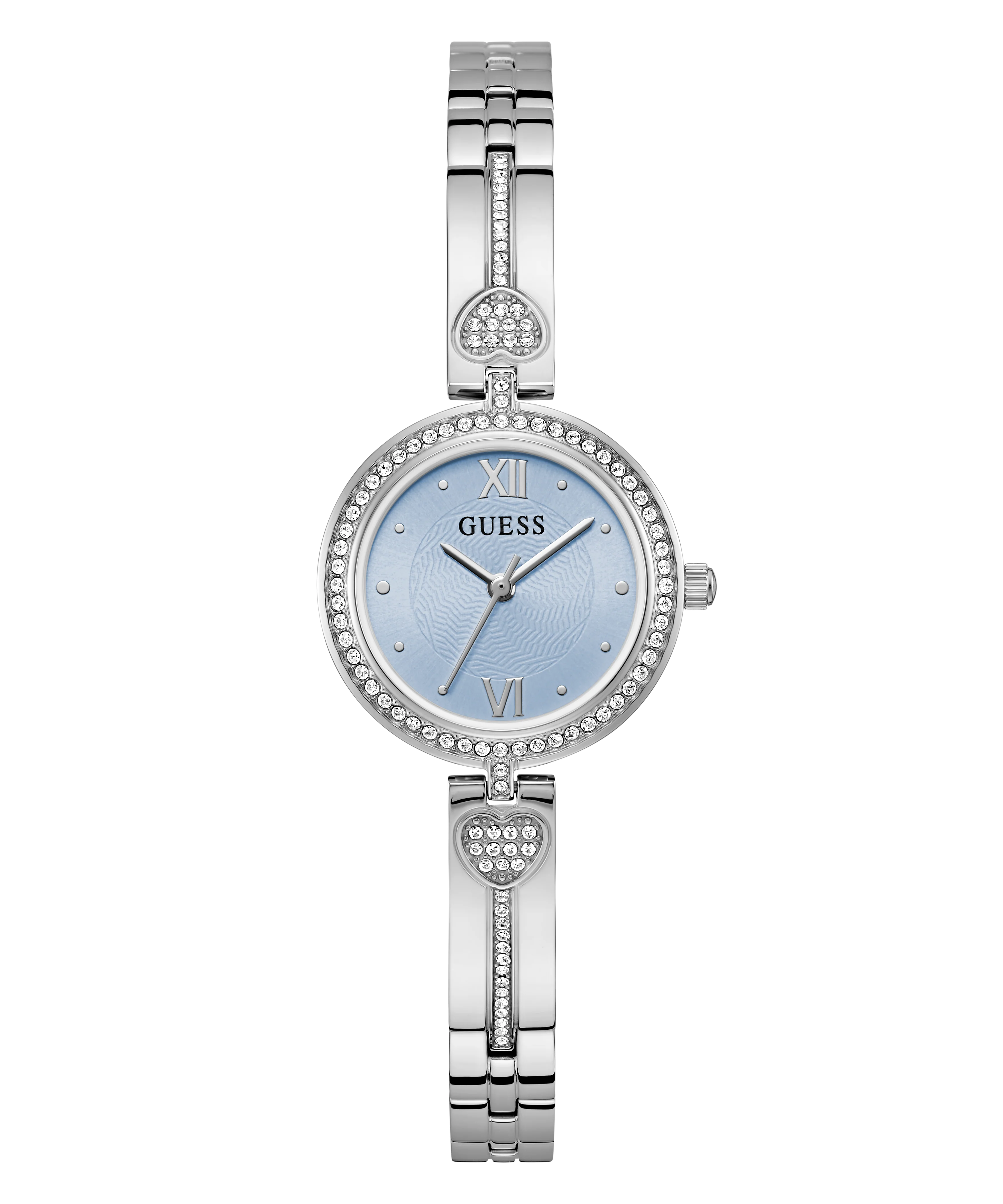 GUESS Ladies Silver Tone Analog Watch - Image 4