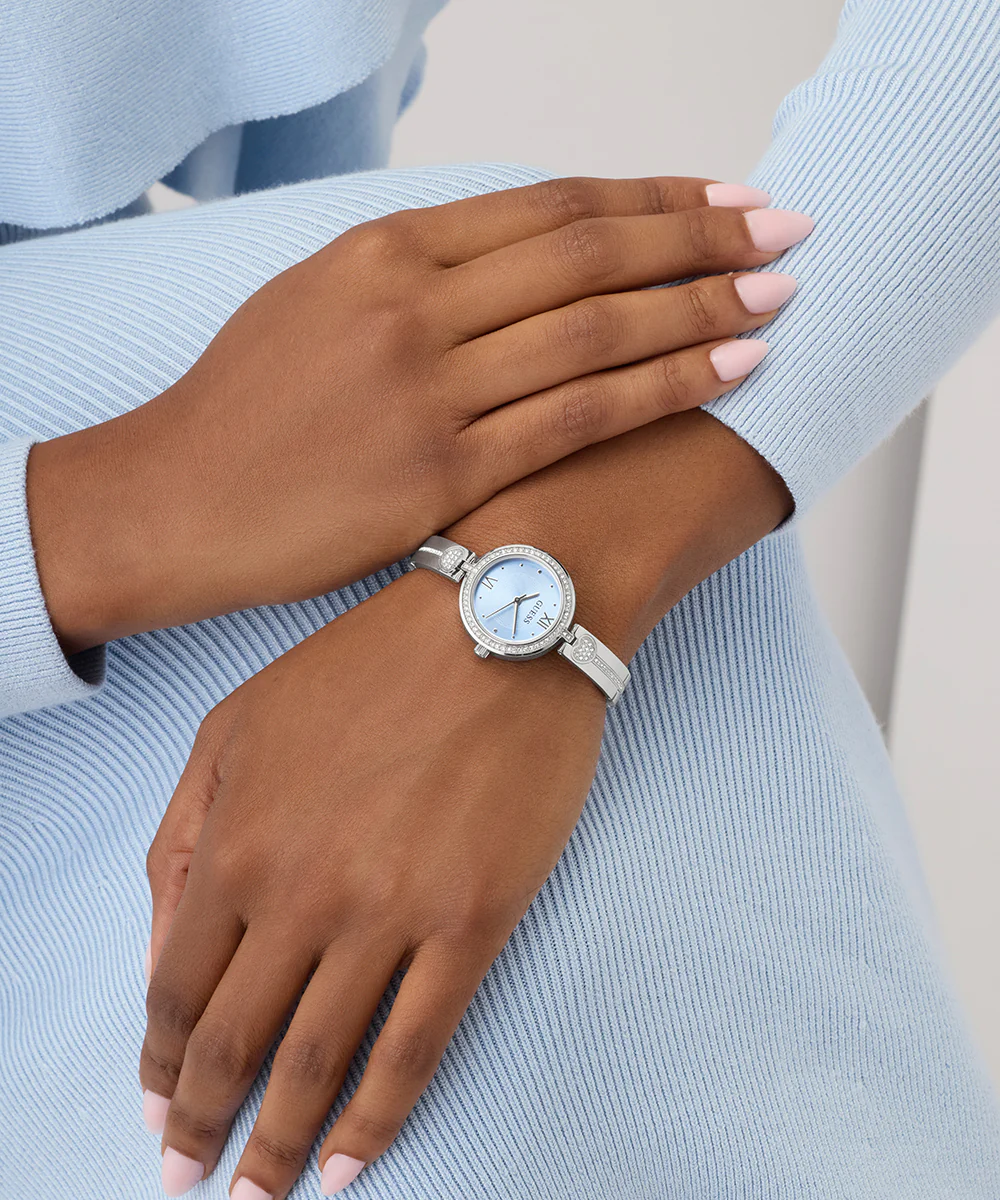 GUESS Ladies Silver Tone Analog Watch - Image 6