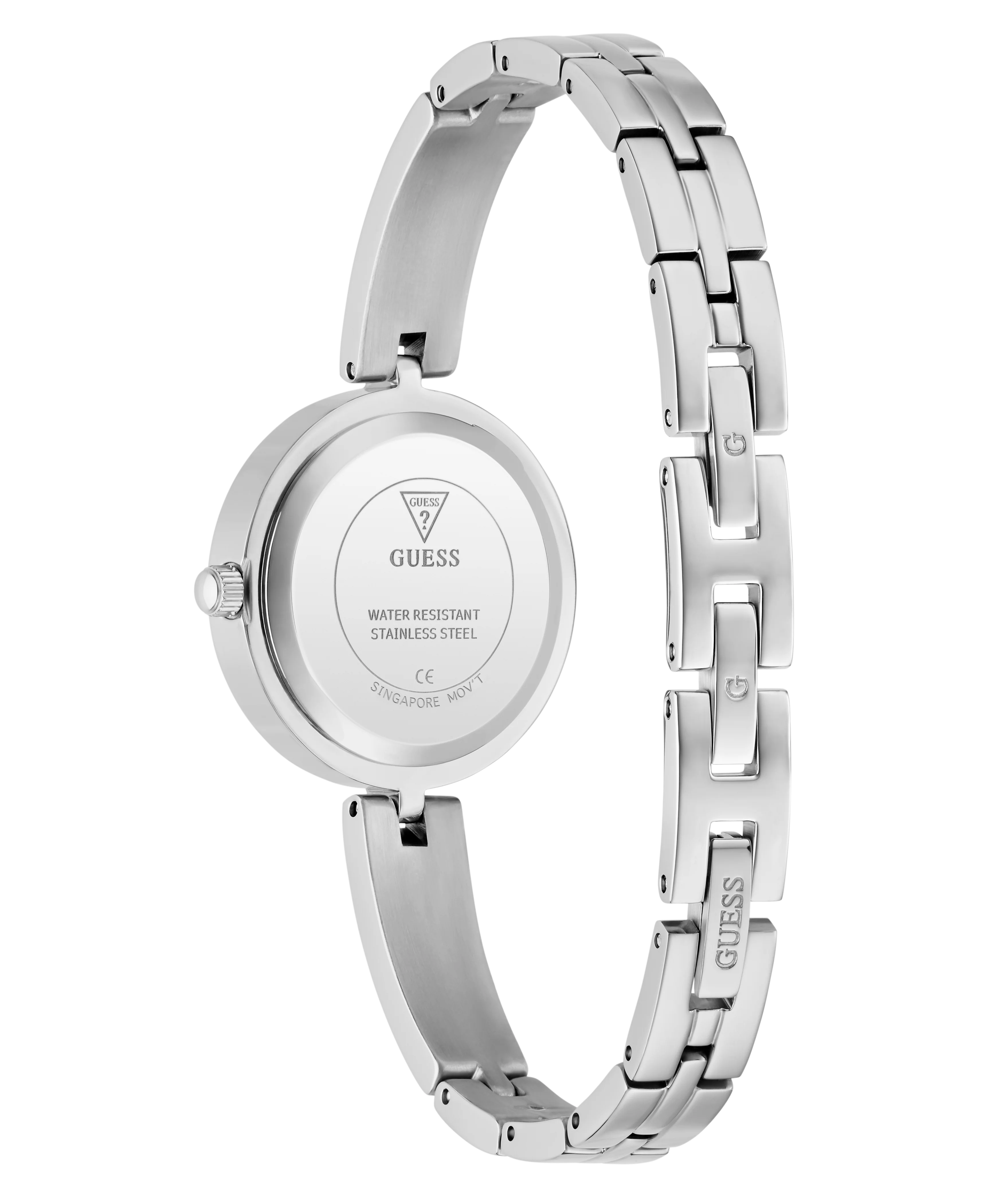 GUESS Ladies Silver Tone Analog Watch - Image 7