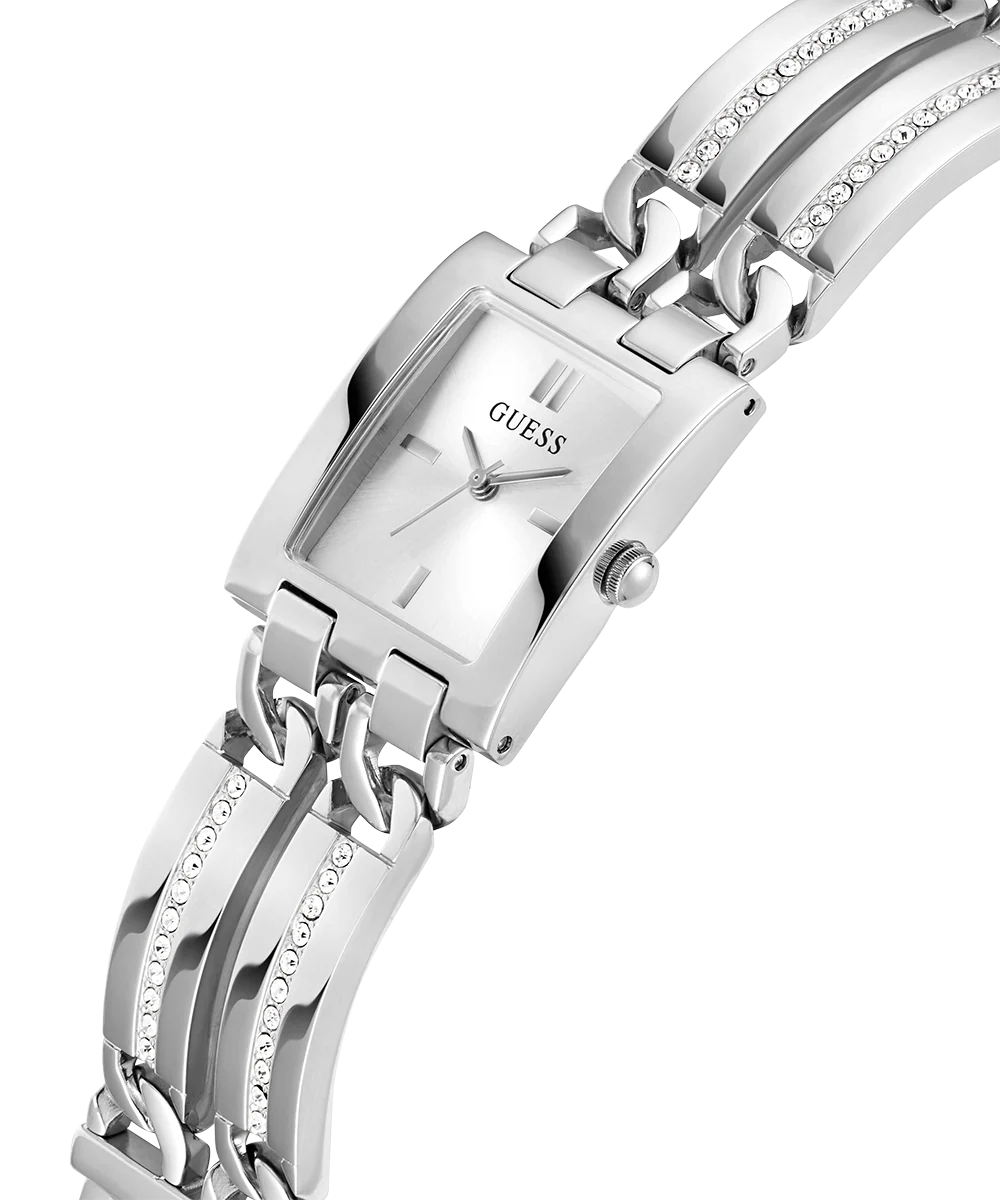 GUESS Ladies Silver Tone Analog Watch - Image 3