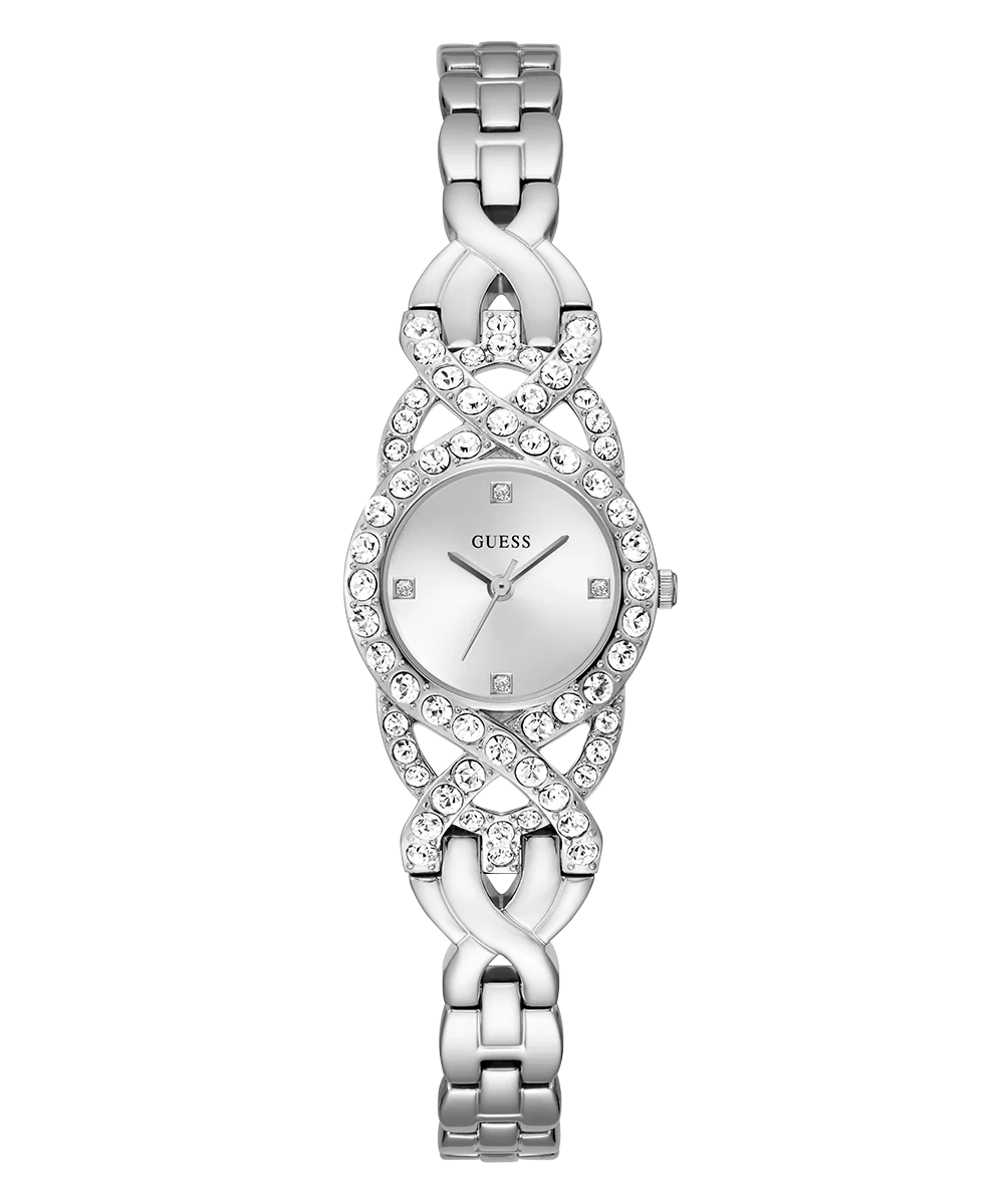 GUESS Ladies Silver Tone Analog Watch - Image 4