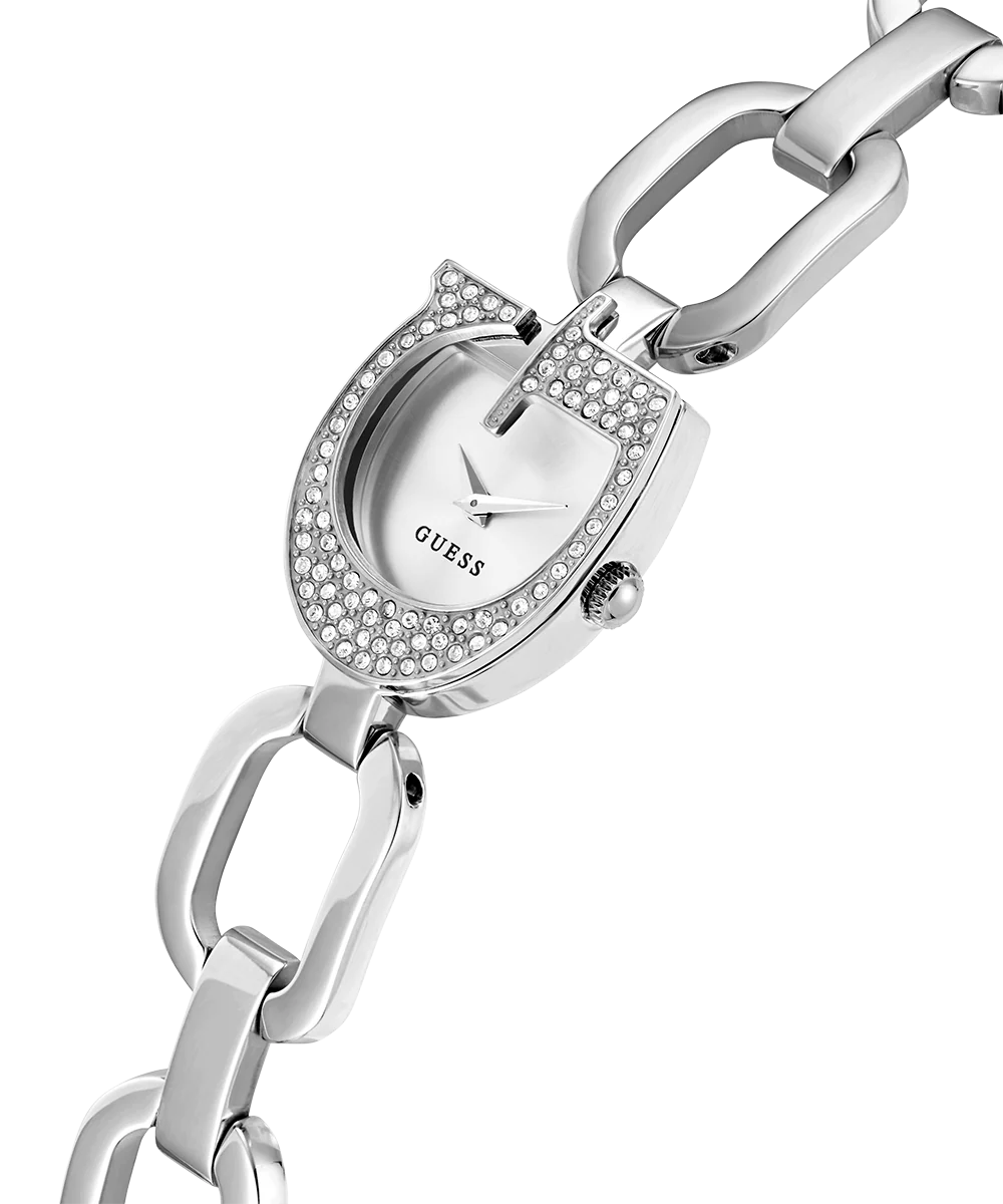 GUESS Ladies Silver Tone Analog Watch - Image 3