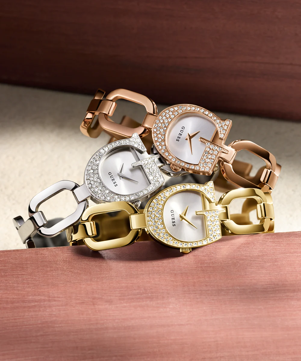 GUESS Ladies Silver Tone Analog Watch - Image 5