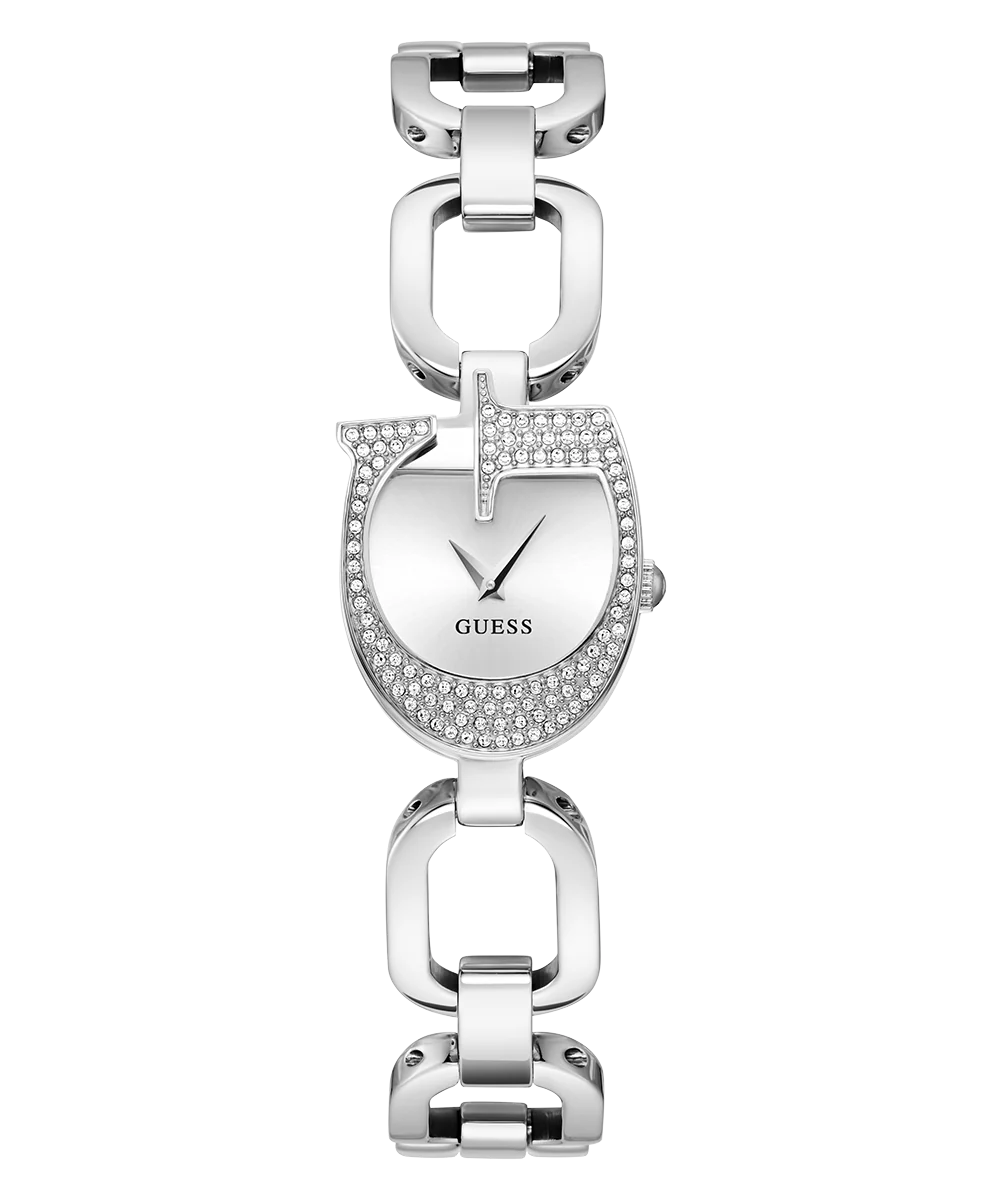GUESS Ladies Silver Tone Analog Watch - Image 7
