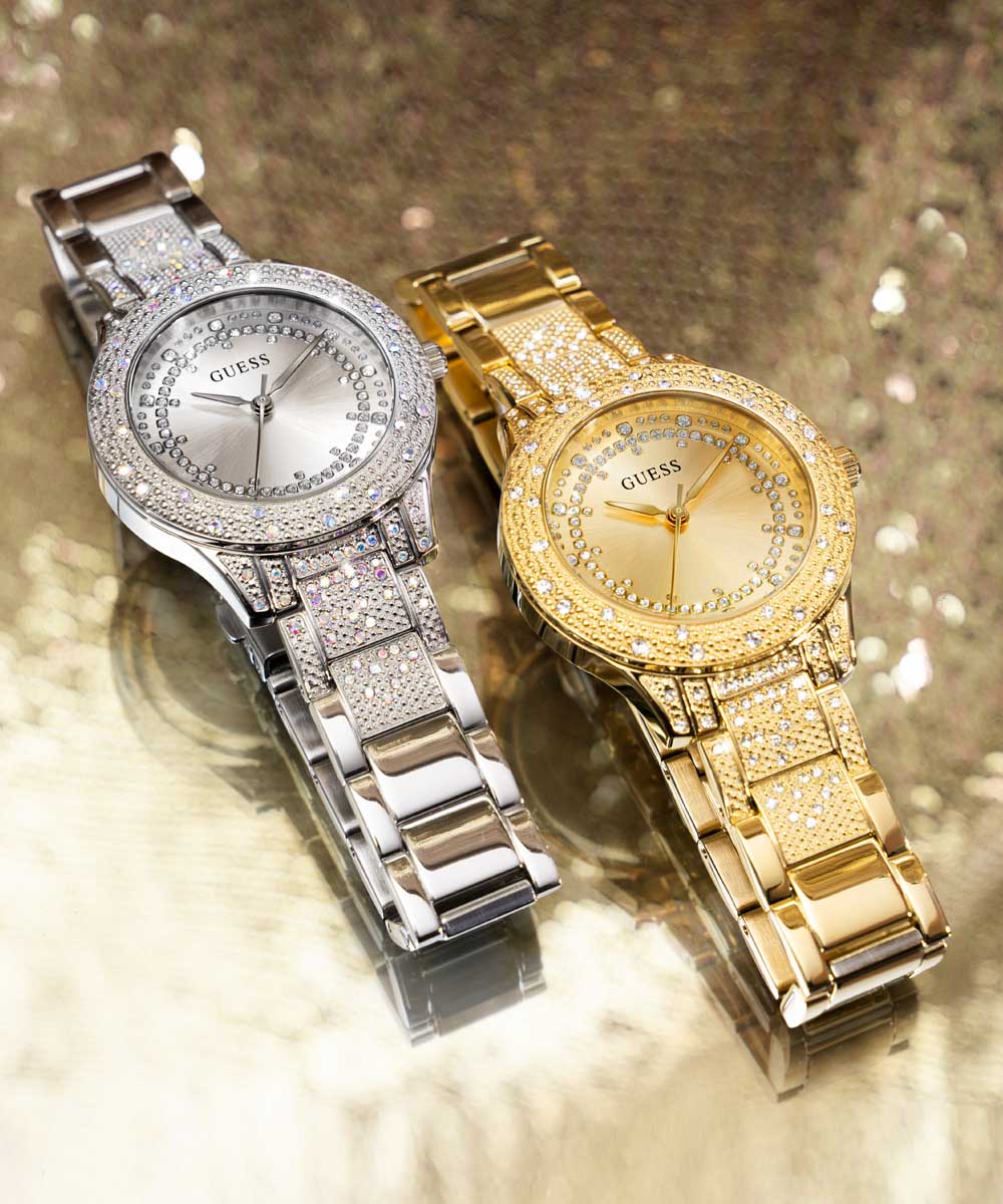 GUESS Ladies Silver Tone Analog Watch - Image 3