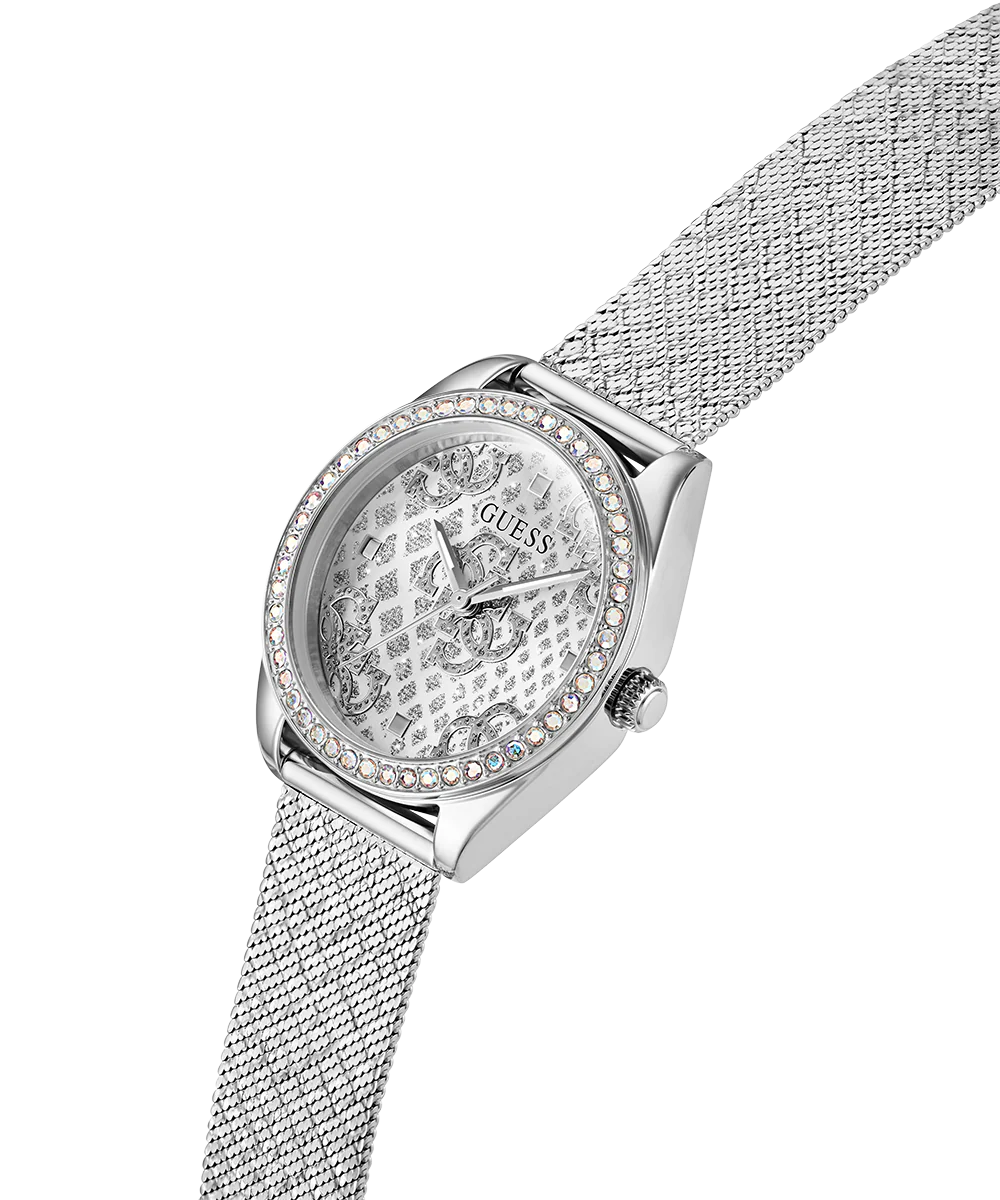 GUESS Ladies Silver Tone Analog Watch - Image 3