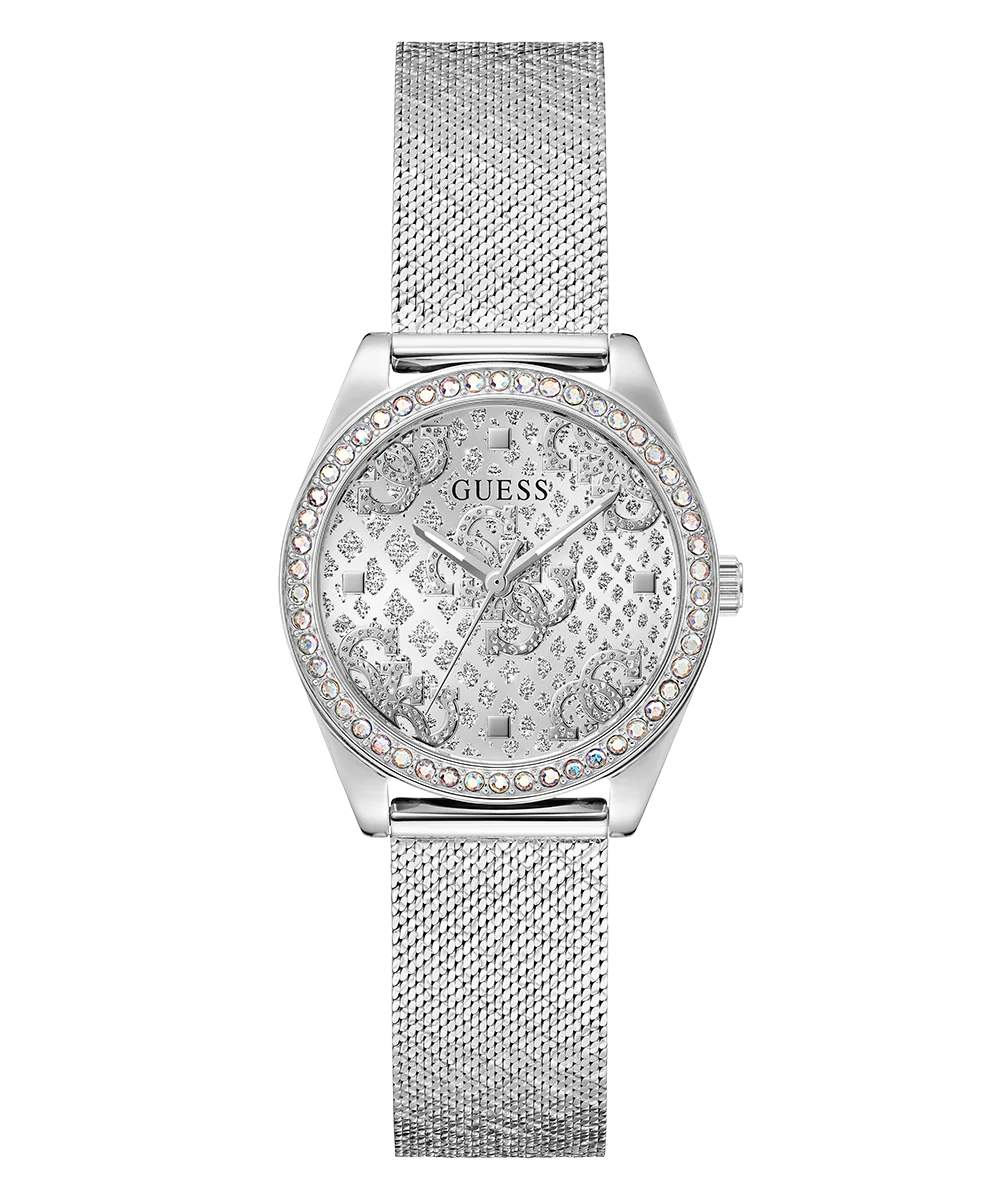 GUESS Ladies Silver Tone Analog Watch - Image 5