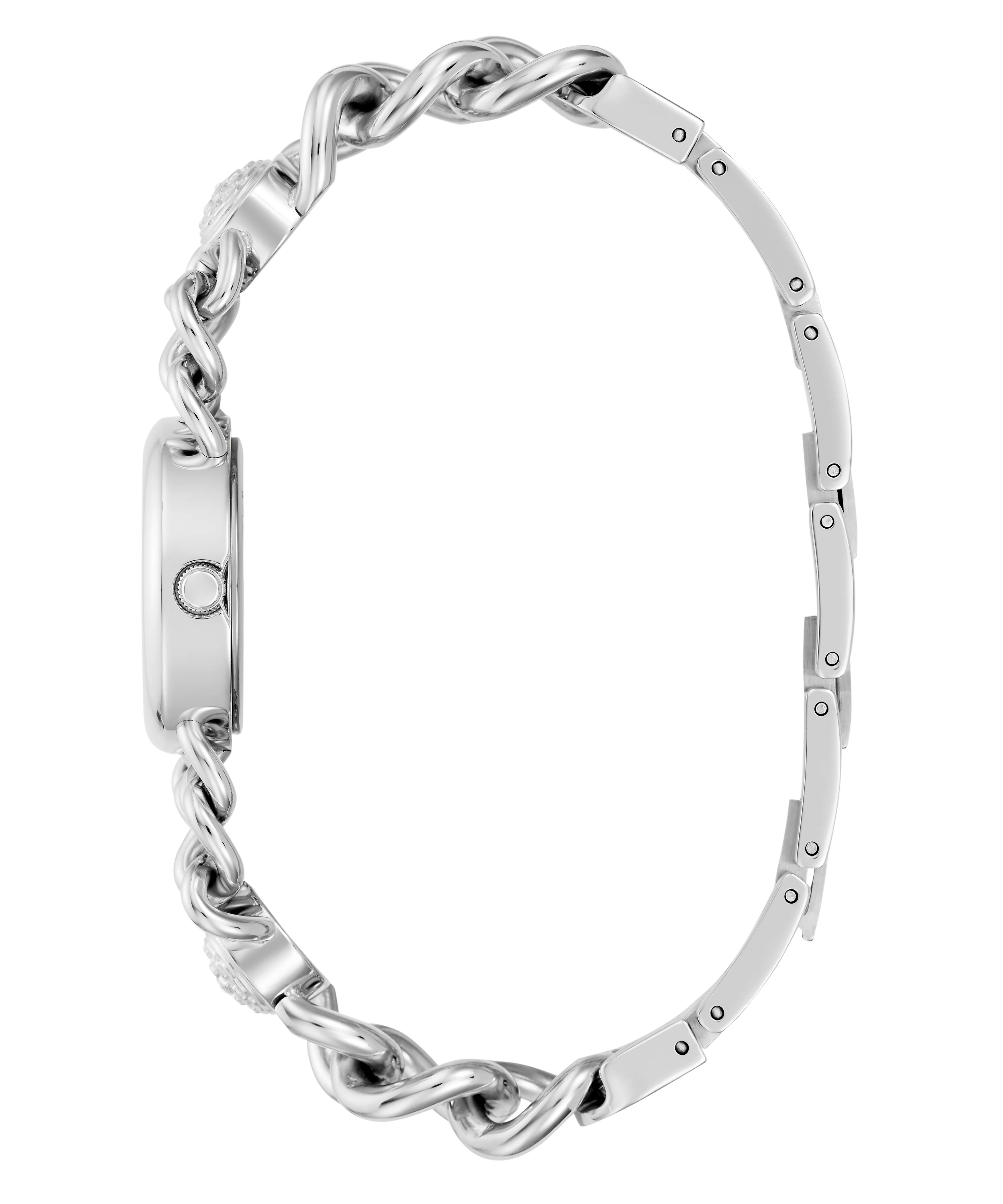 GUESS Ladies Silver Tone Analog Watch - Image 7