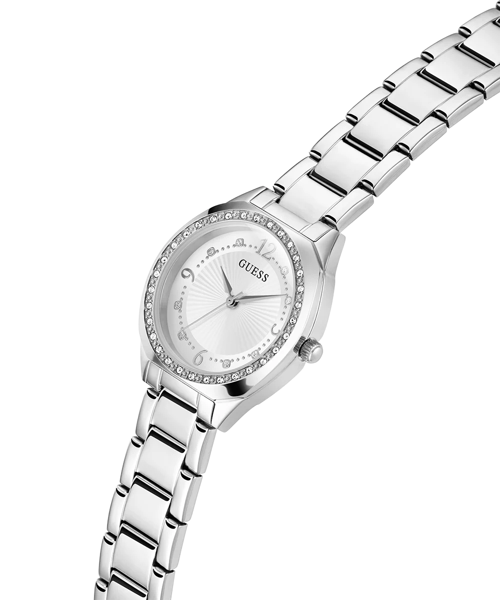 GUESS Ladies Silver Tone Analog Watch - Image 2