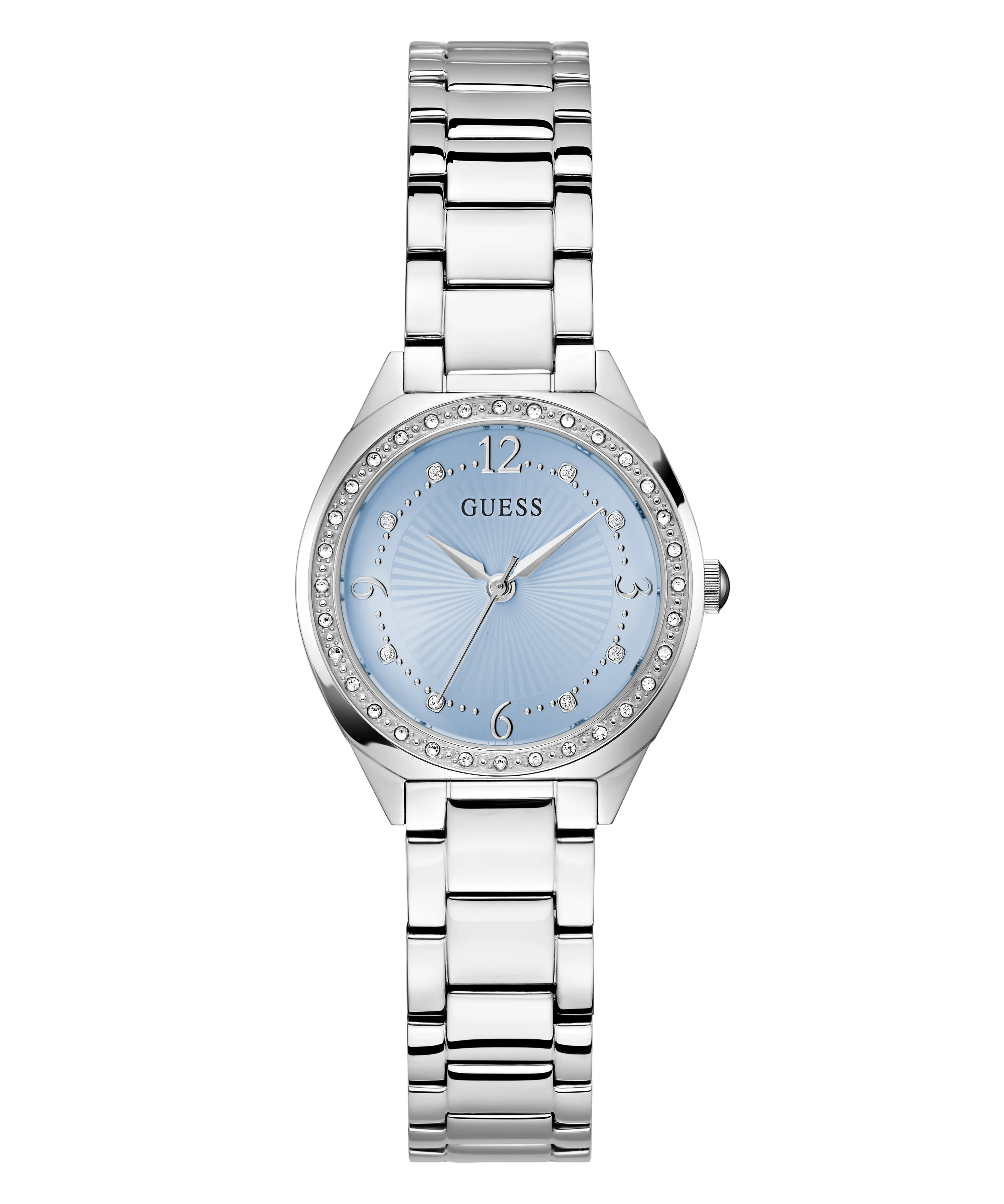GUESS Ladies Silver Tone Analog Watch - Image 6