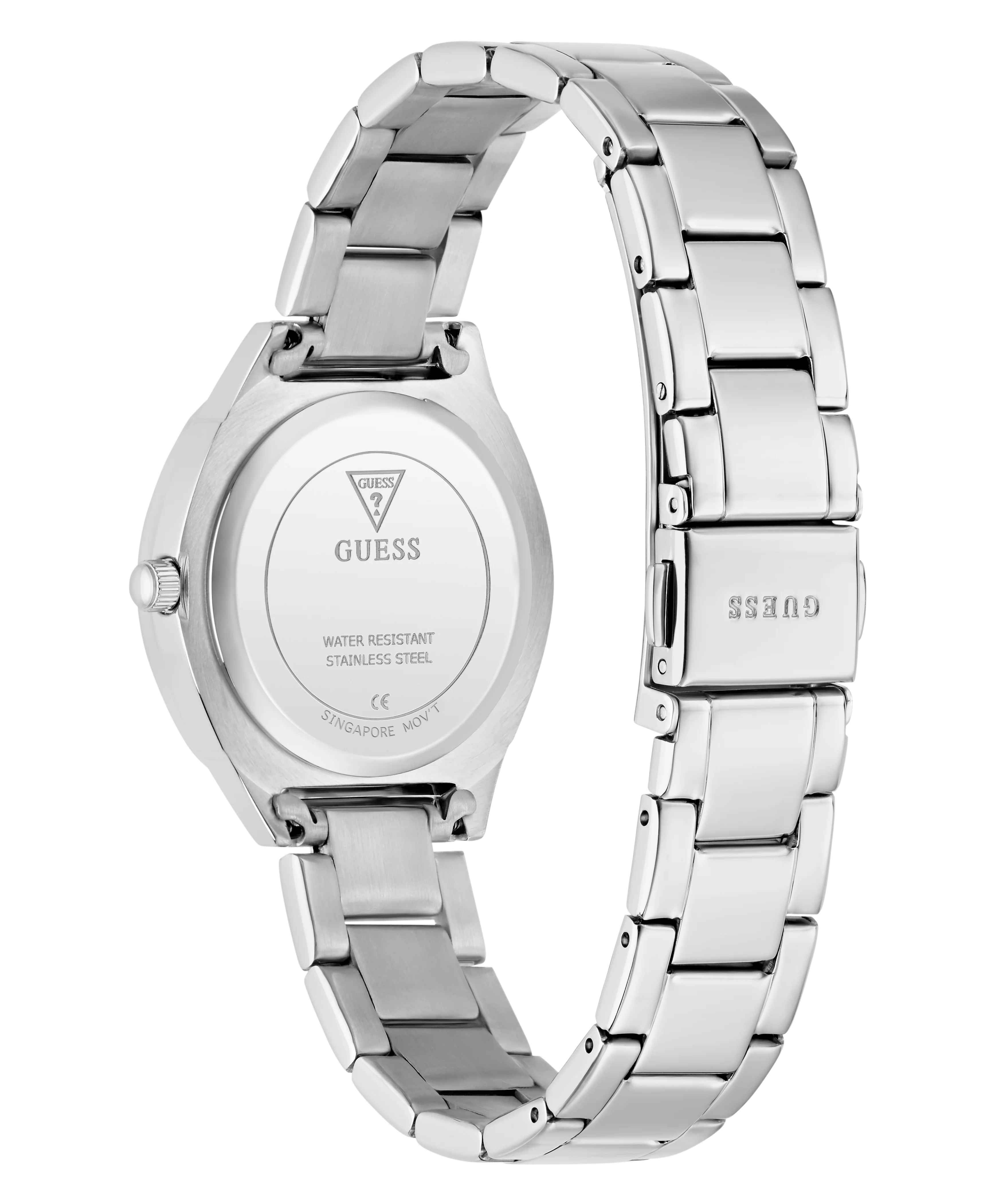 GUESS Ladies Silver Tone Analog Watch - Image 7