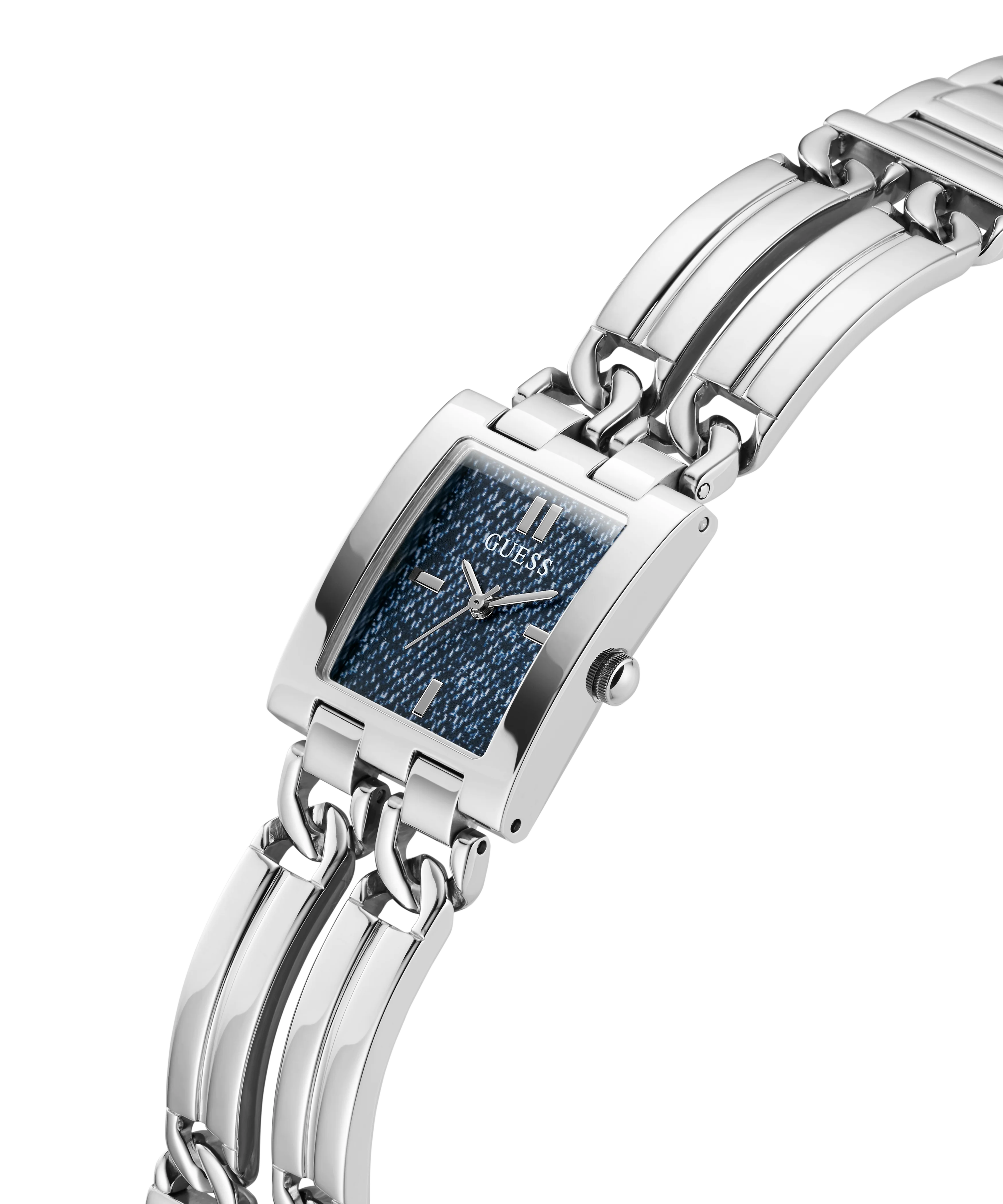 GUESS Ladies Silver Tone Analog Watch - Image 3