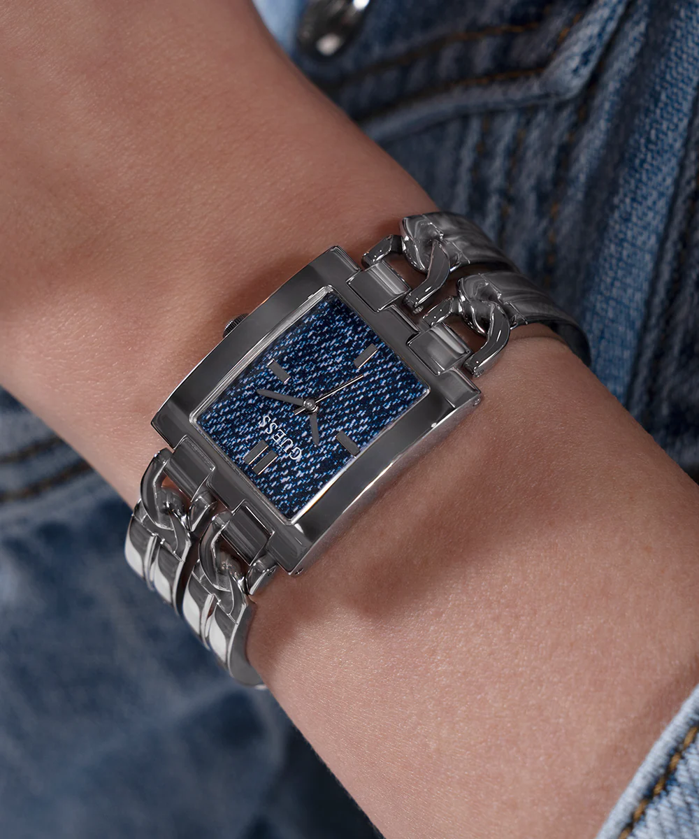GUESS Ladies Silver Tone Analog Watch - Image 5