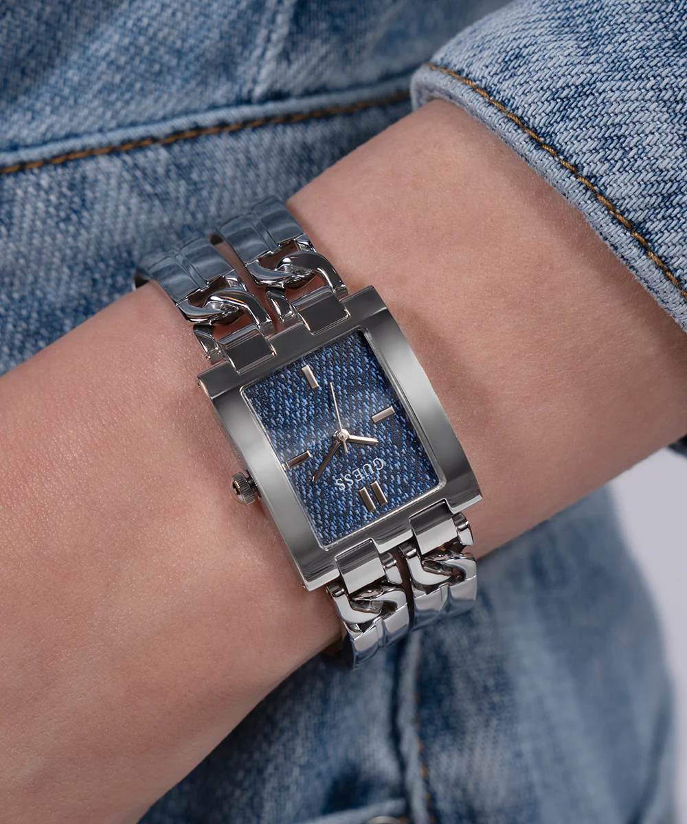 GUESS Ladies Silver Tone Analog Watch - Image 8