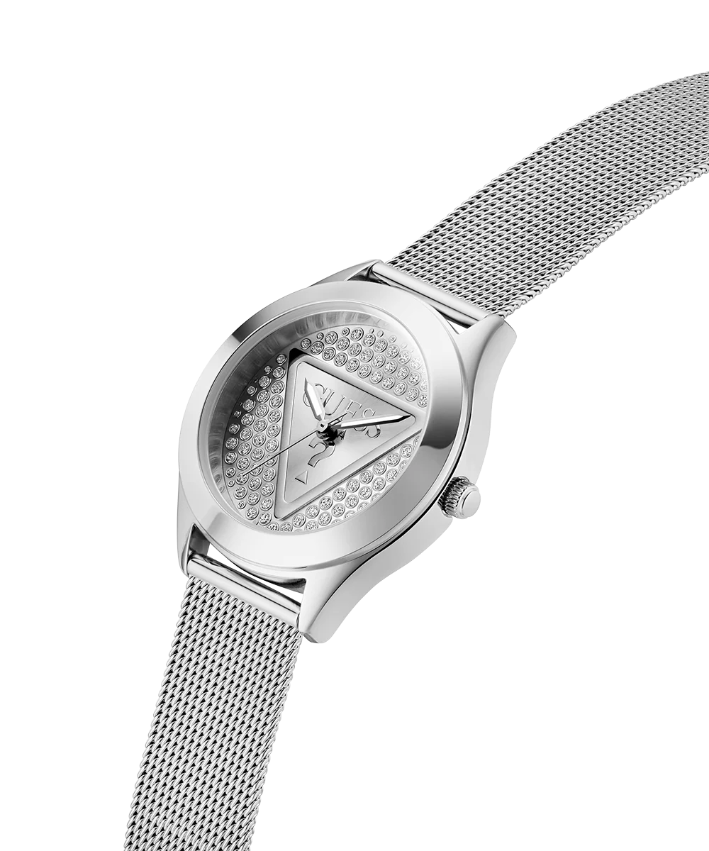 GUESS Ladies Silver Tone Analog Watch - Image 2