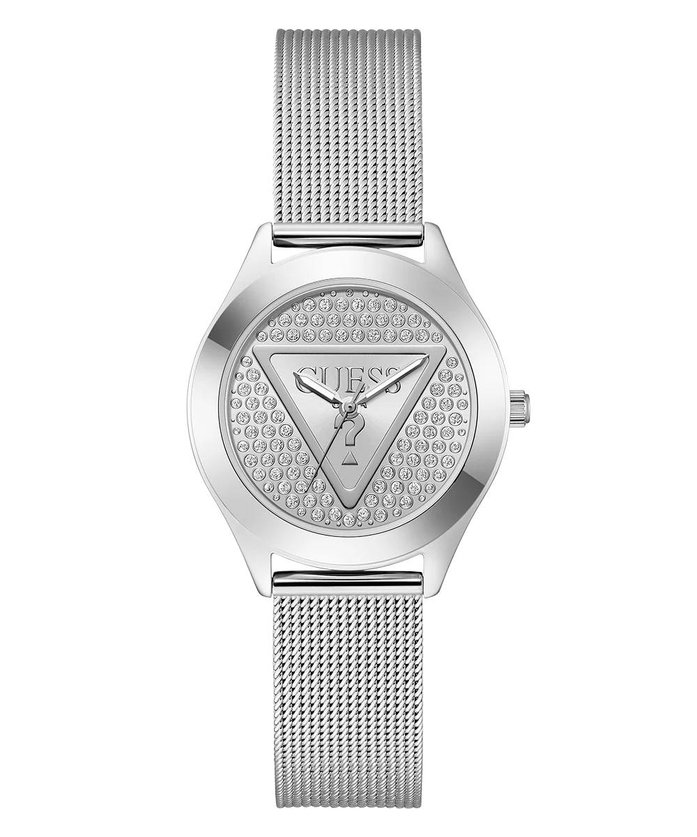 GUESS Ladies Silver Tone Analog Watch - Image 4