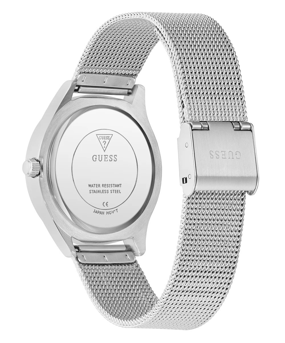GUESS Ladies Silver Tone Analog Watch - Image 6