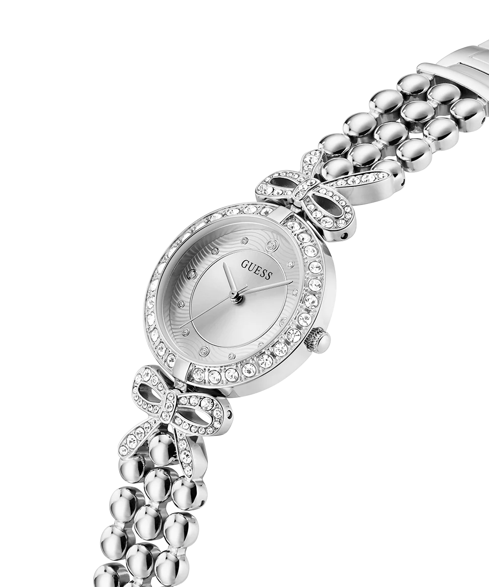 GUESS Ladies Silver Tone Analog Watch - Image 2