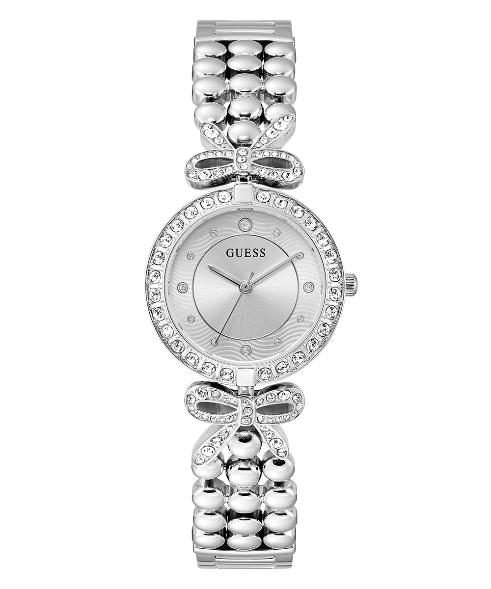 GUESS Ladies Silver Tone Analog Watch - Image 4