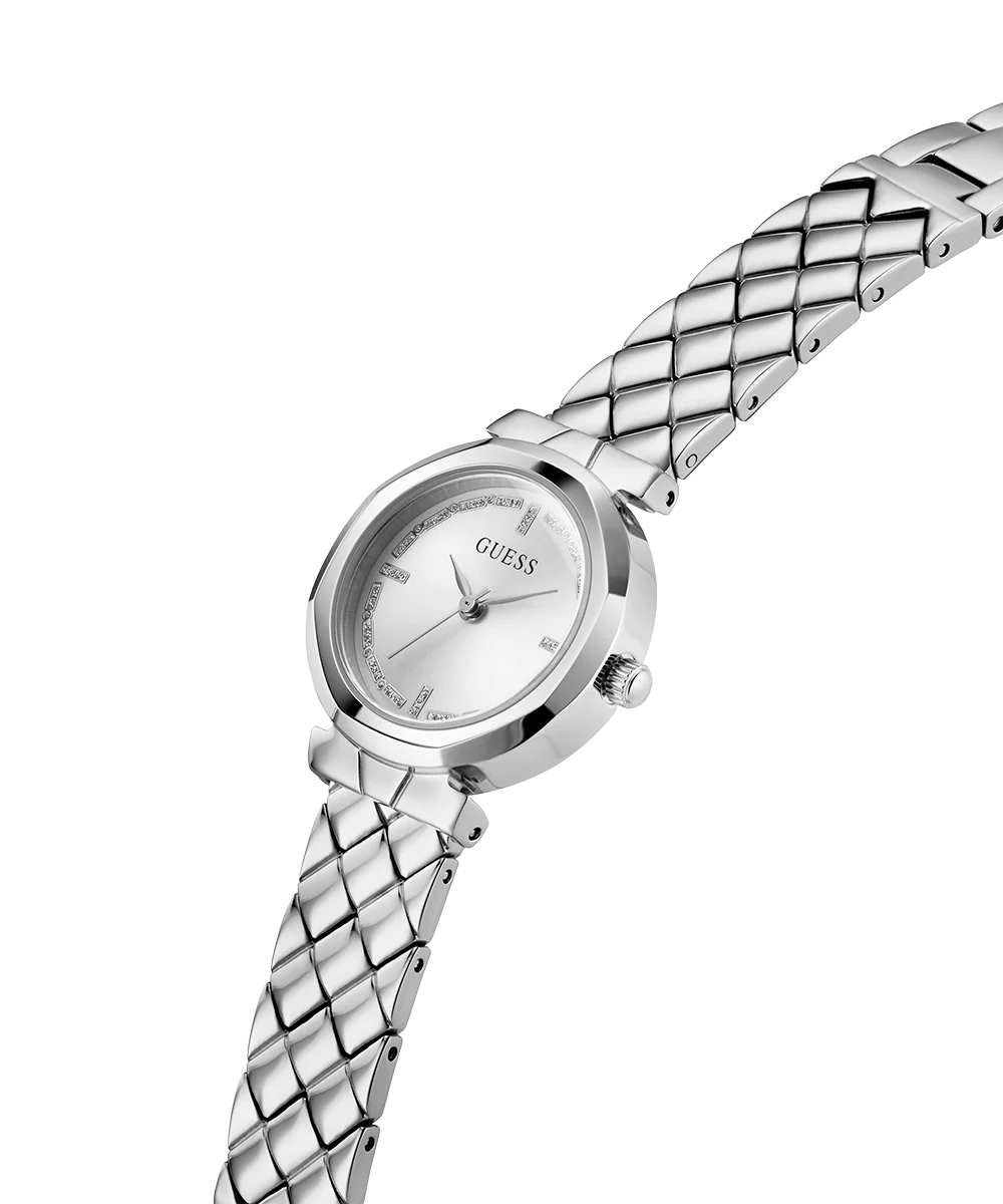 GUESS Ladies Silver Tone Analog Watch - Image 2