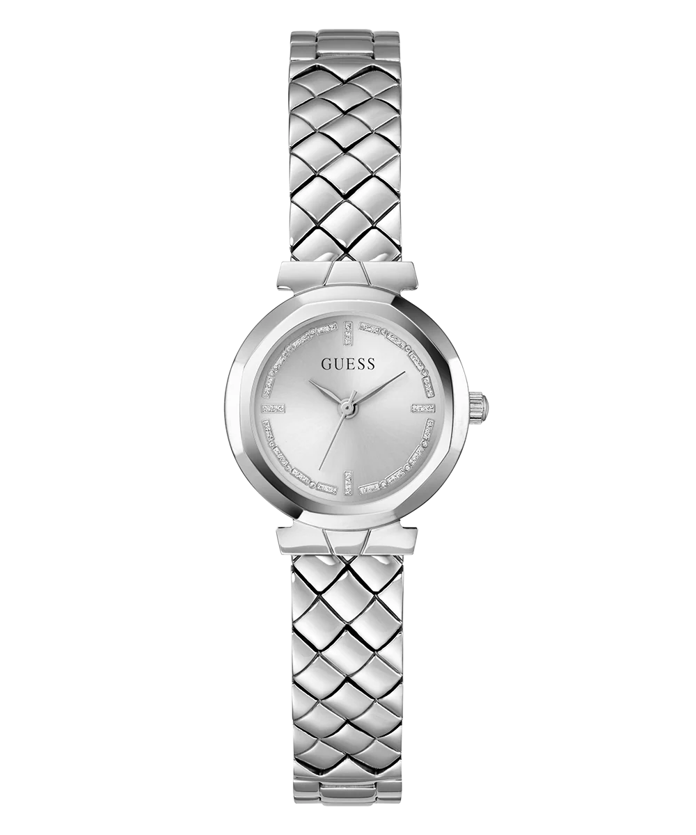 GUESS Ladies Silver Tone Analog Watch - Image 4