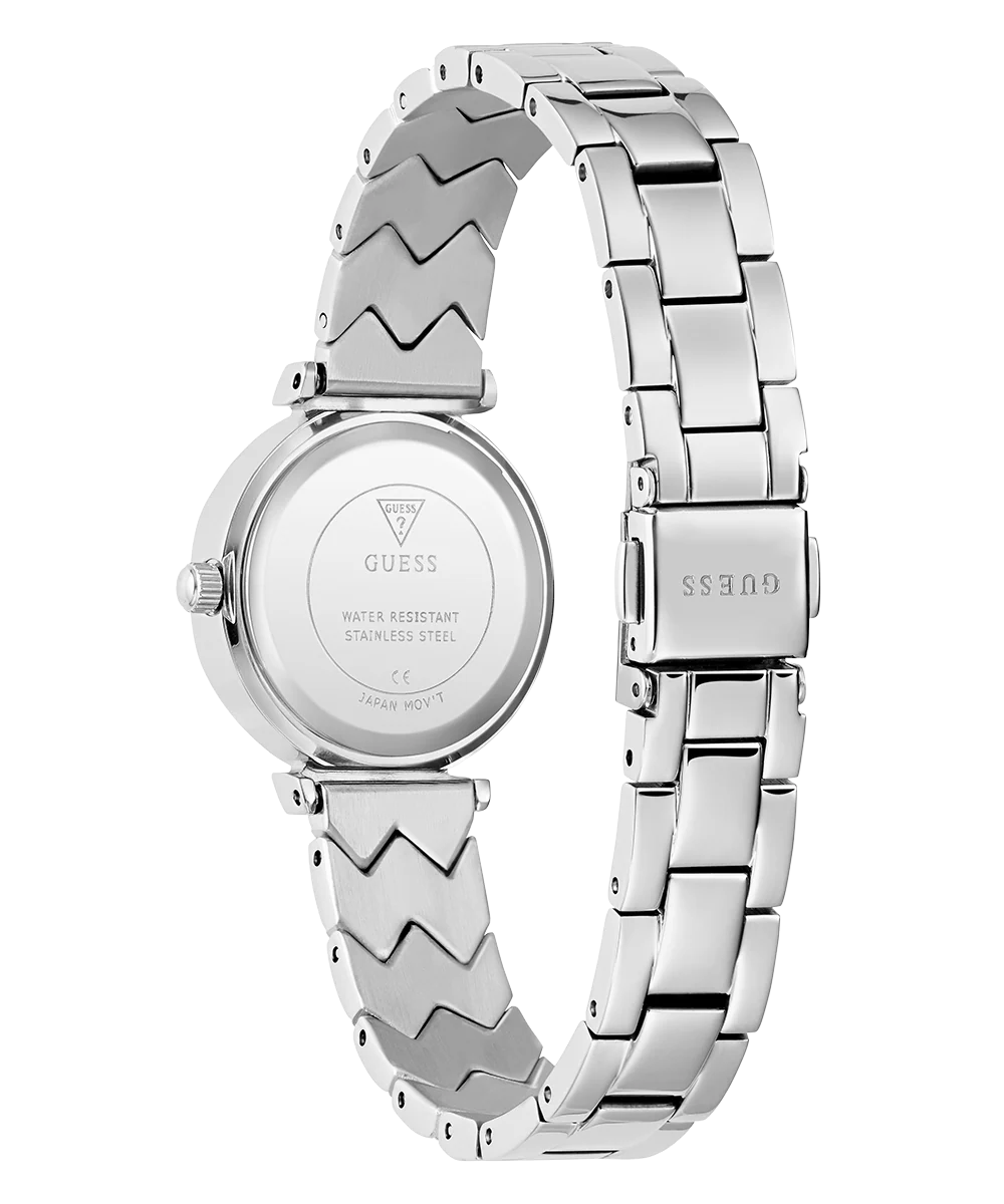 GUESS Ladies Silver Tone Analog Watch - Image 7
