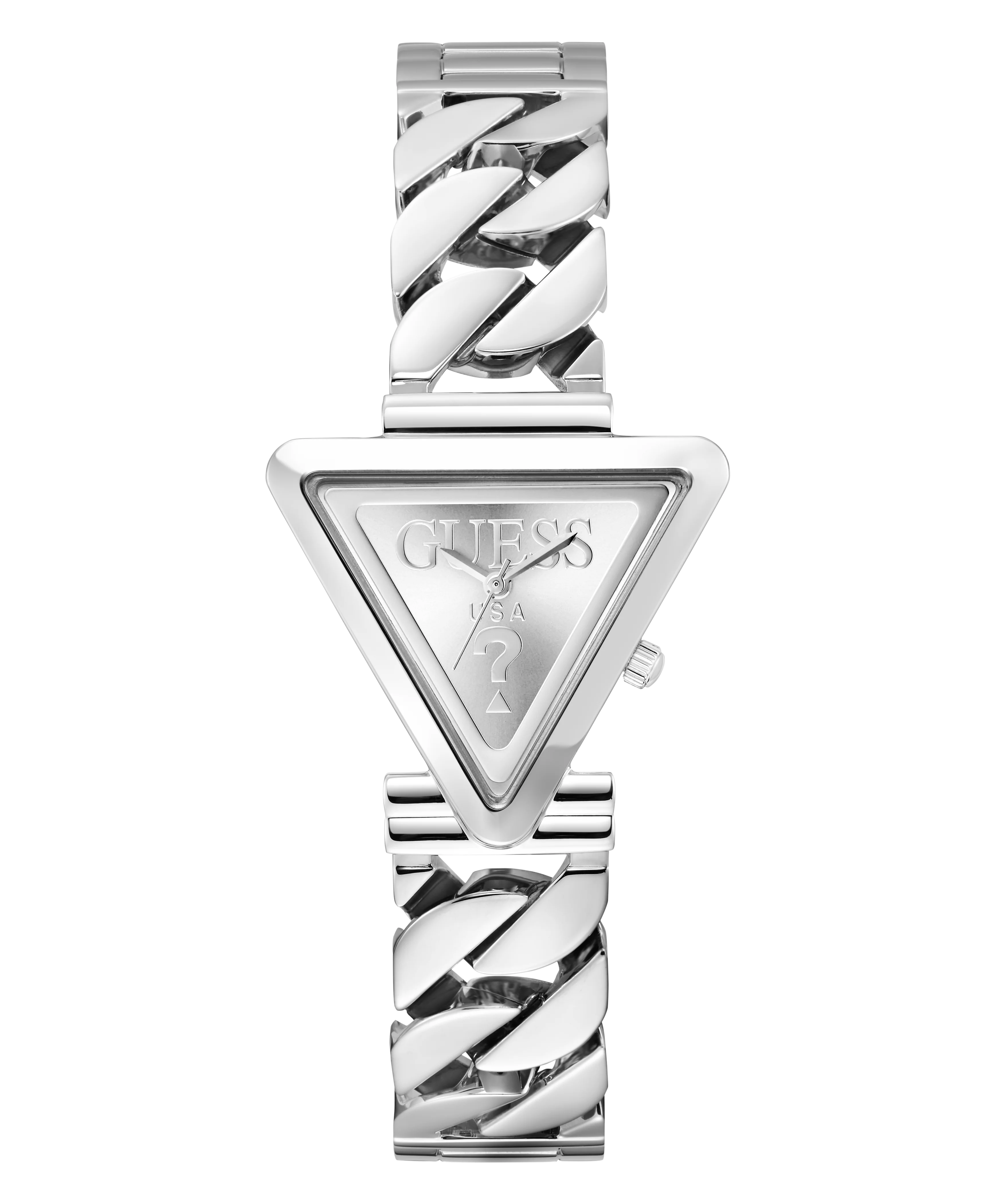 GUESS Ladies Silver Tone Analog Watch - Image 4