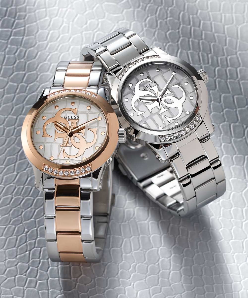 GUESS Ladies Silver Tone Analog Watch - Image 2