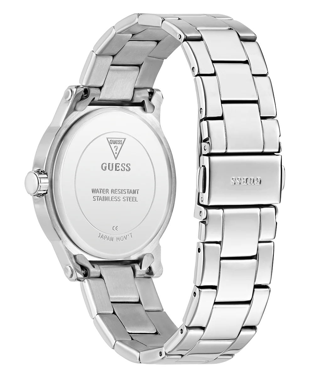 GUESS Ladies Silver Tone Analog Watch - Image 8