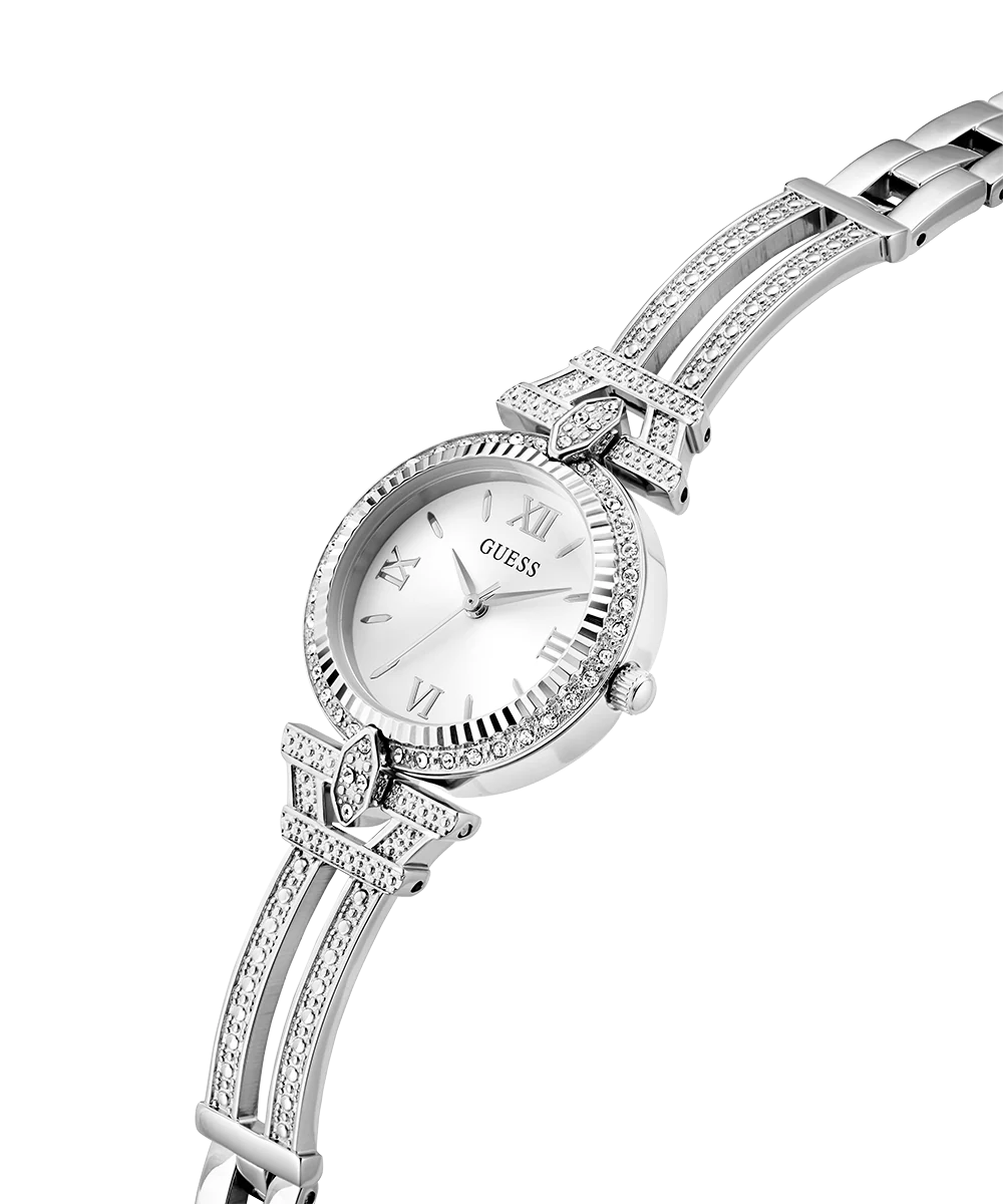 GUESS Ladies Silver Tone Analog Watch - Image 2