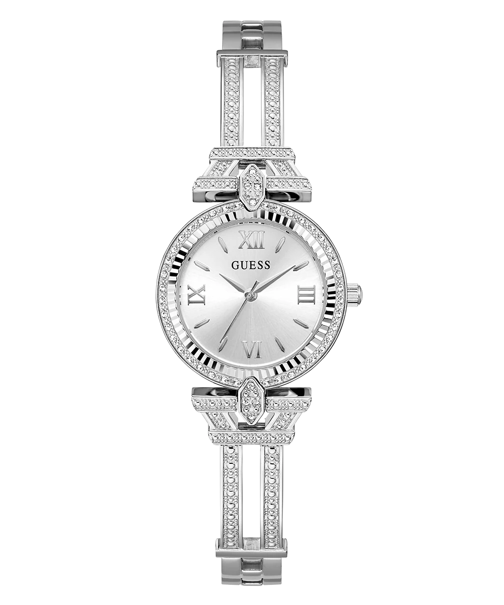 GUESS Ladies Silver Tone Analog Watch - Image 4