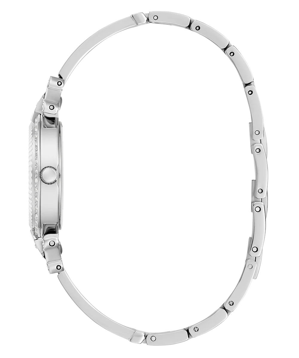 GUESS Ladies Silver Tone Analog Watch - Image 8