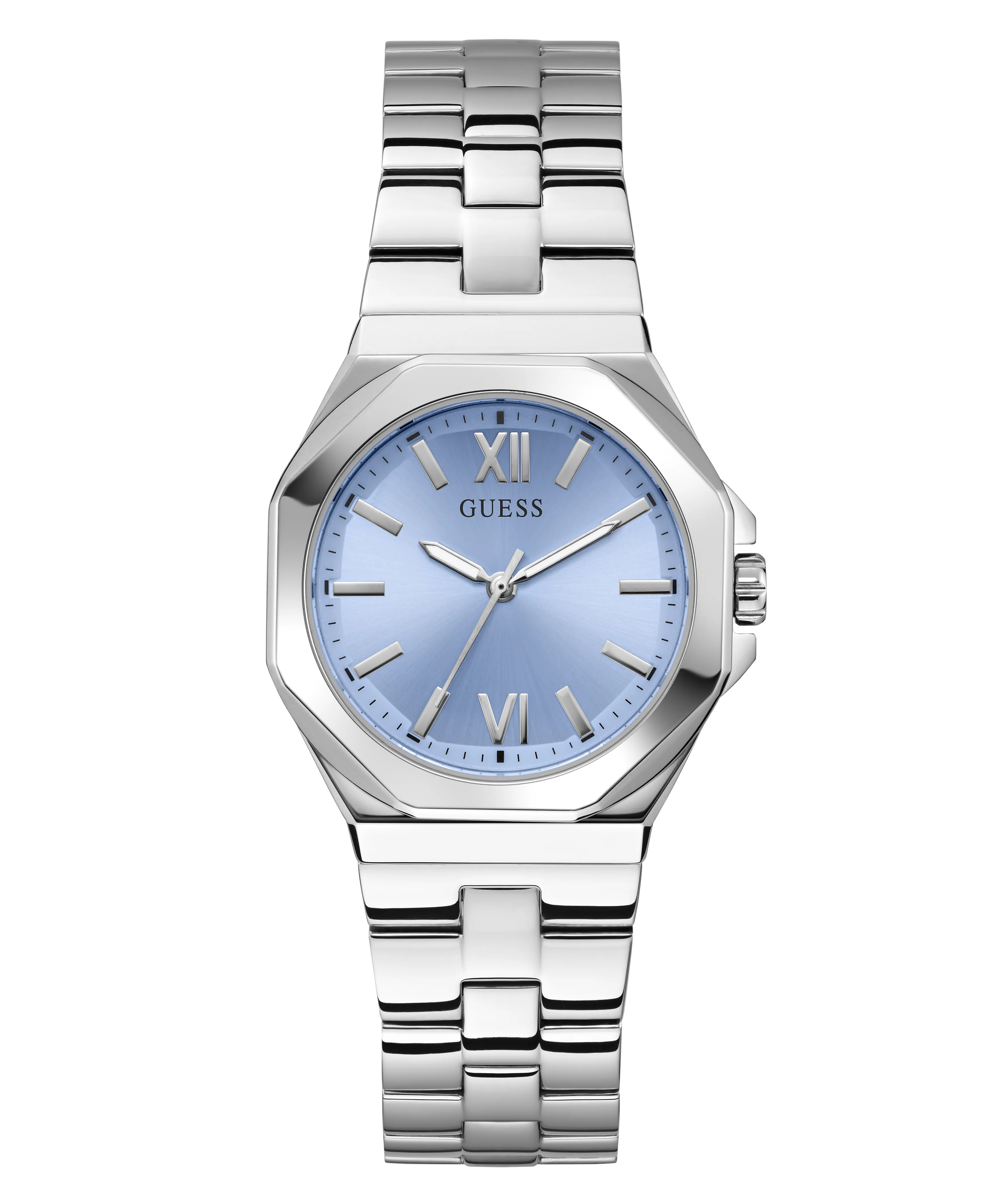 GUESS Ladies Silver Tone Analog Watch - Image 4