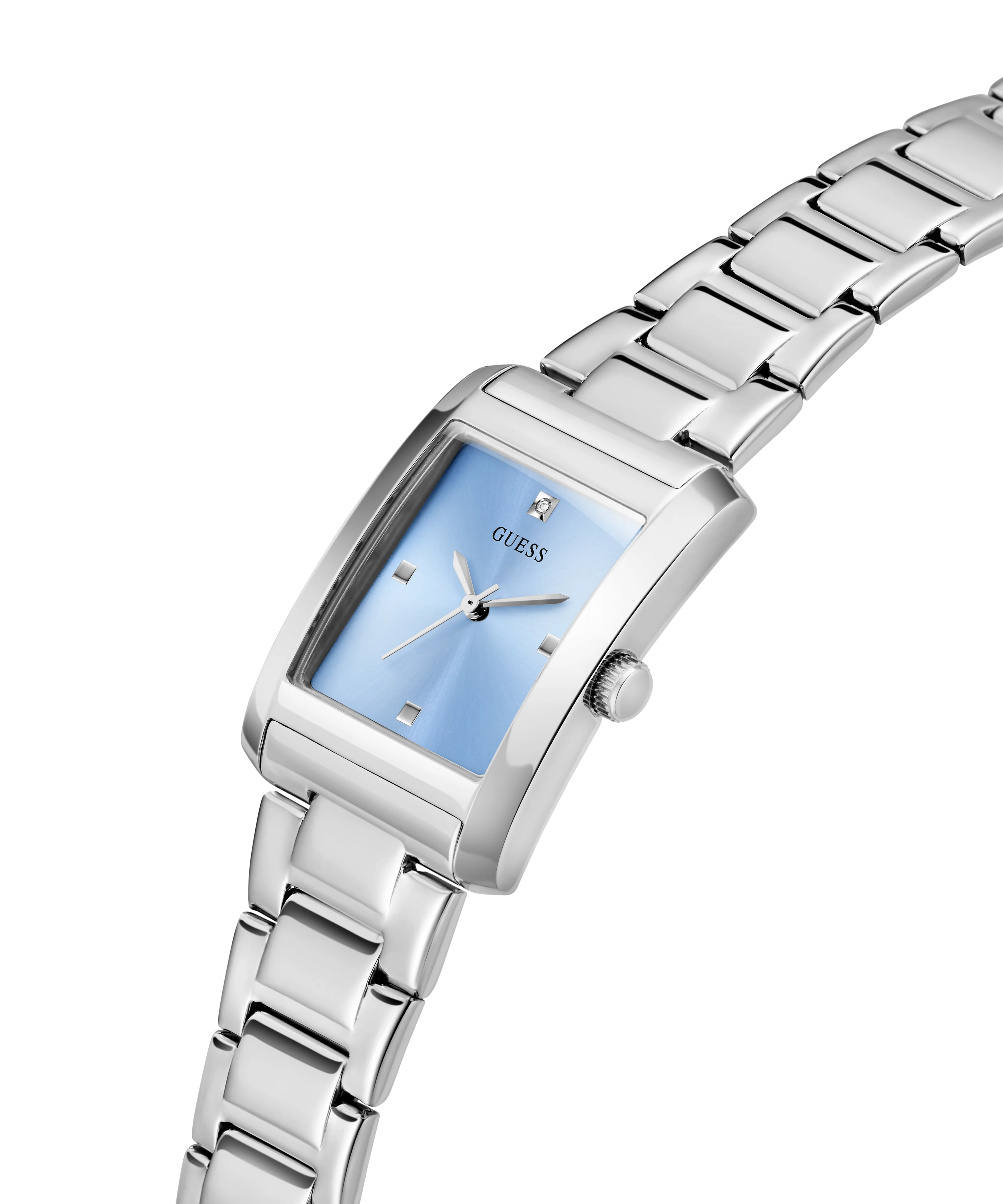 GUESS Ladies Silver Tone Analog Watch - Image 2