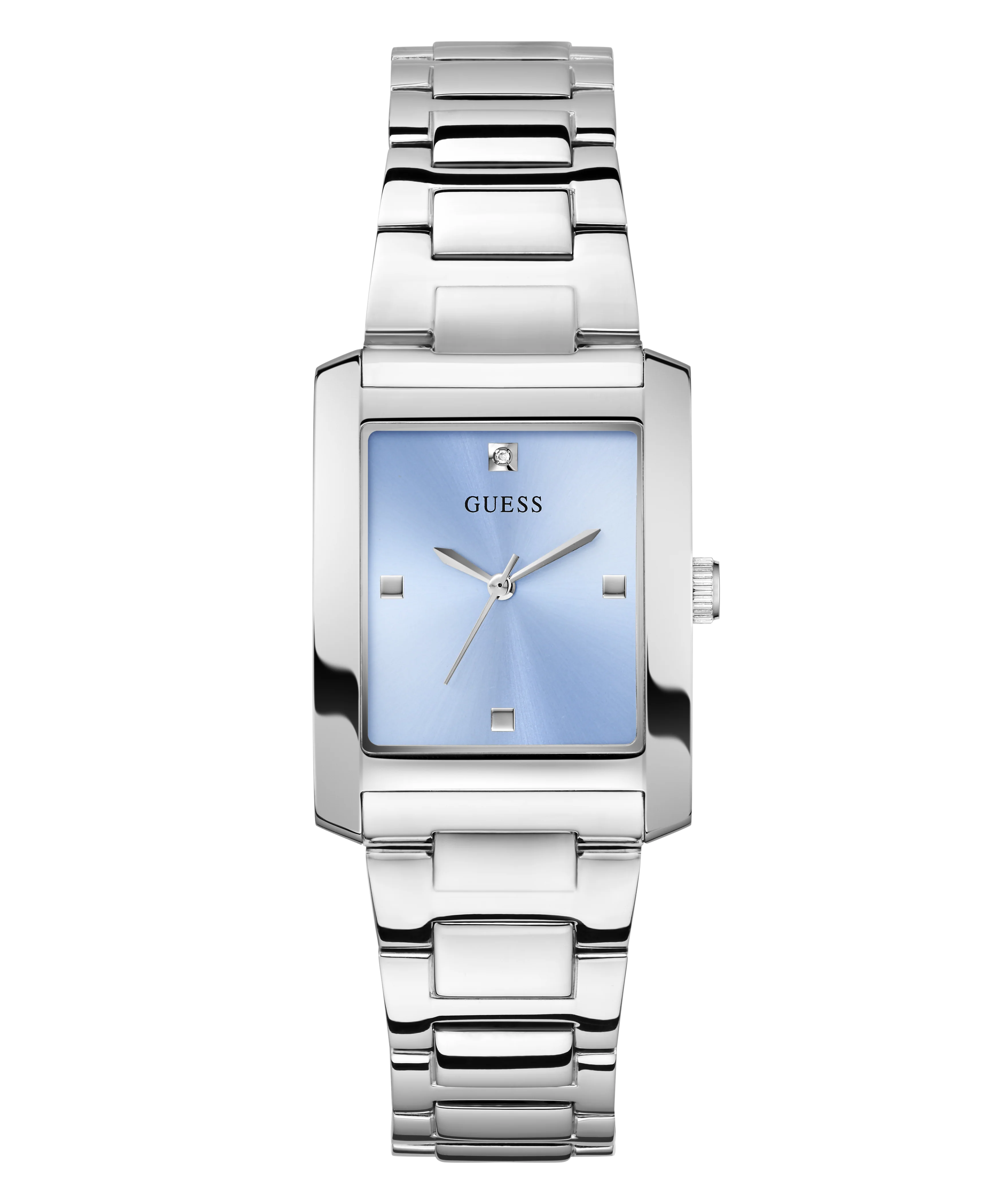 GUESS Ladies Silver Tone Analog Watch - Image 4