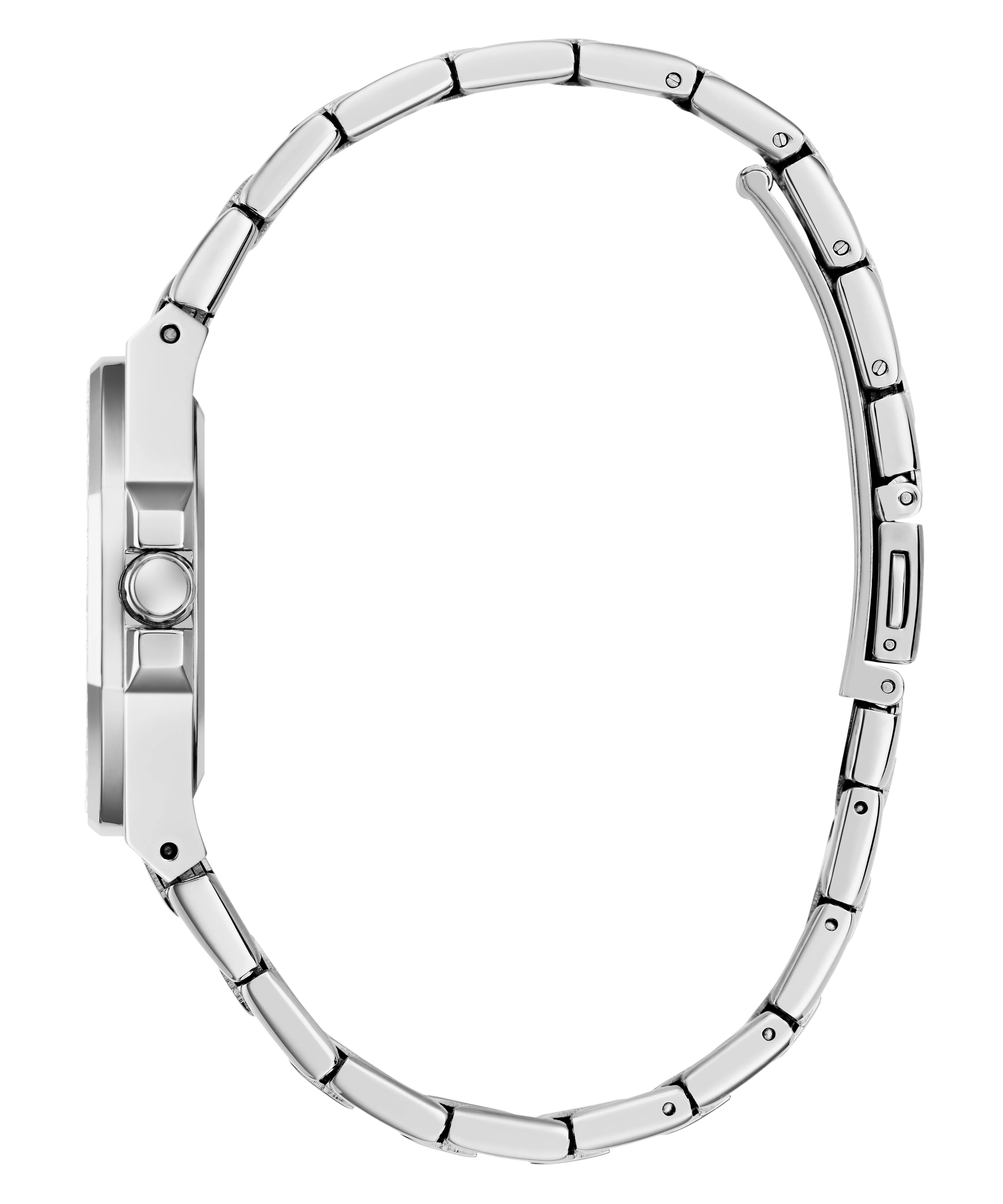 GUESS Ladies Silver Tone Analog Watch - Image 8
