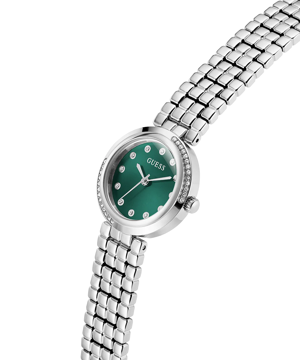 GUESS Ladies Silver Tone Analog Watch - Image 2
