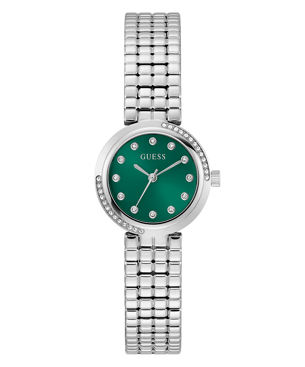 GUESS Ladies Silver Tone Analog Watch - Image 4